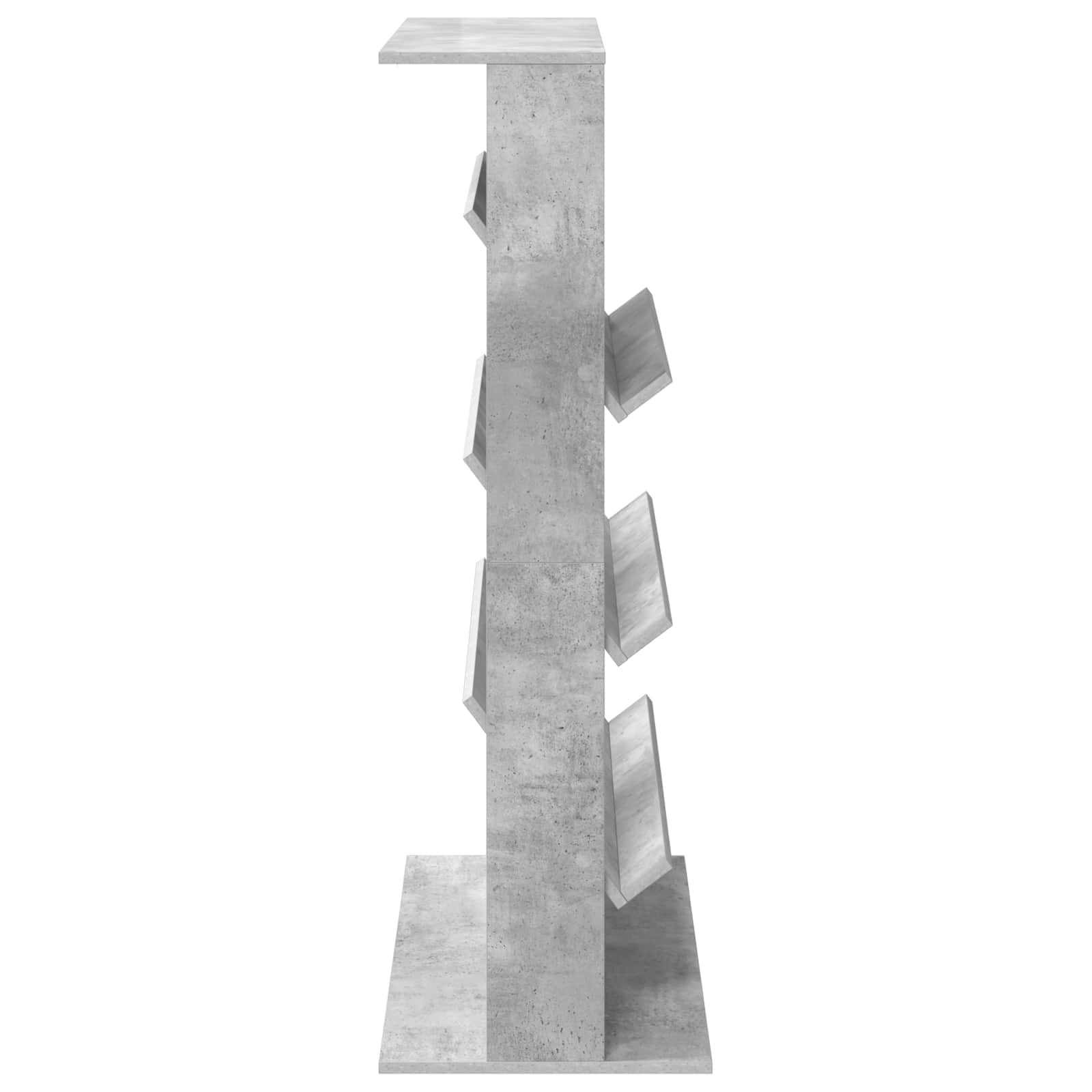 Étagère à magazines avec étagère Gris béton 70 x 41 x 126 cm - XIOS