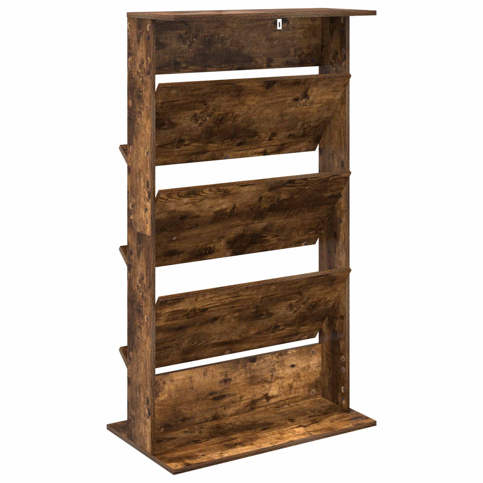 Étagère à magazines avec étagère Chêne fumé 70 x 41 x 126 cm - XIOS