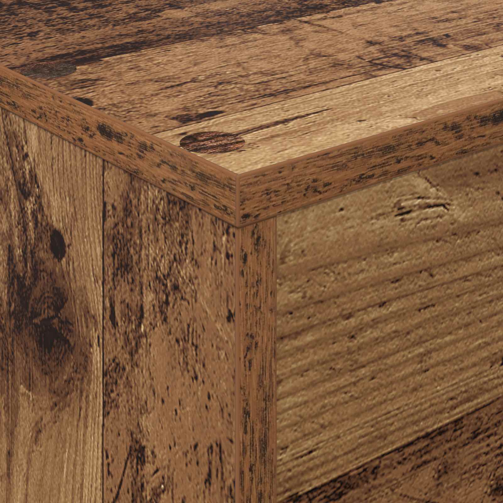 Étagère à magazines avec étagère Bois ancien 70 x 41 x 126 cm - XIOS