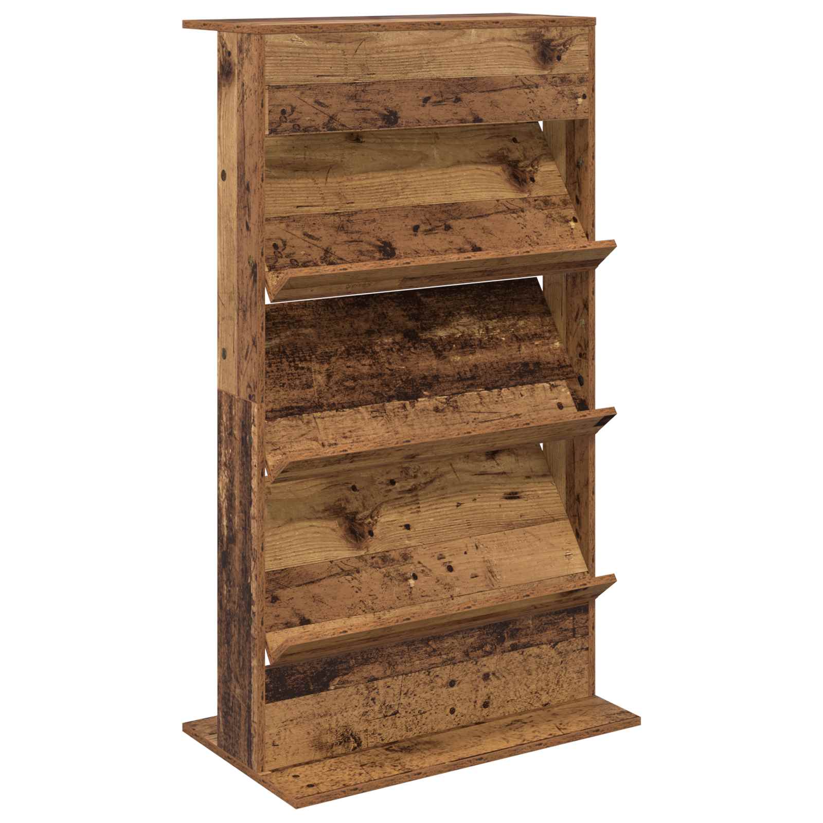 Étagère à magazines avec étagère Bois ancien 70 x 41 x 126 cm - XIOS