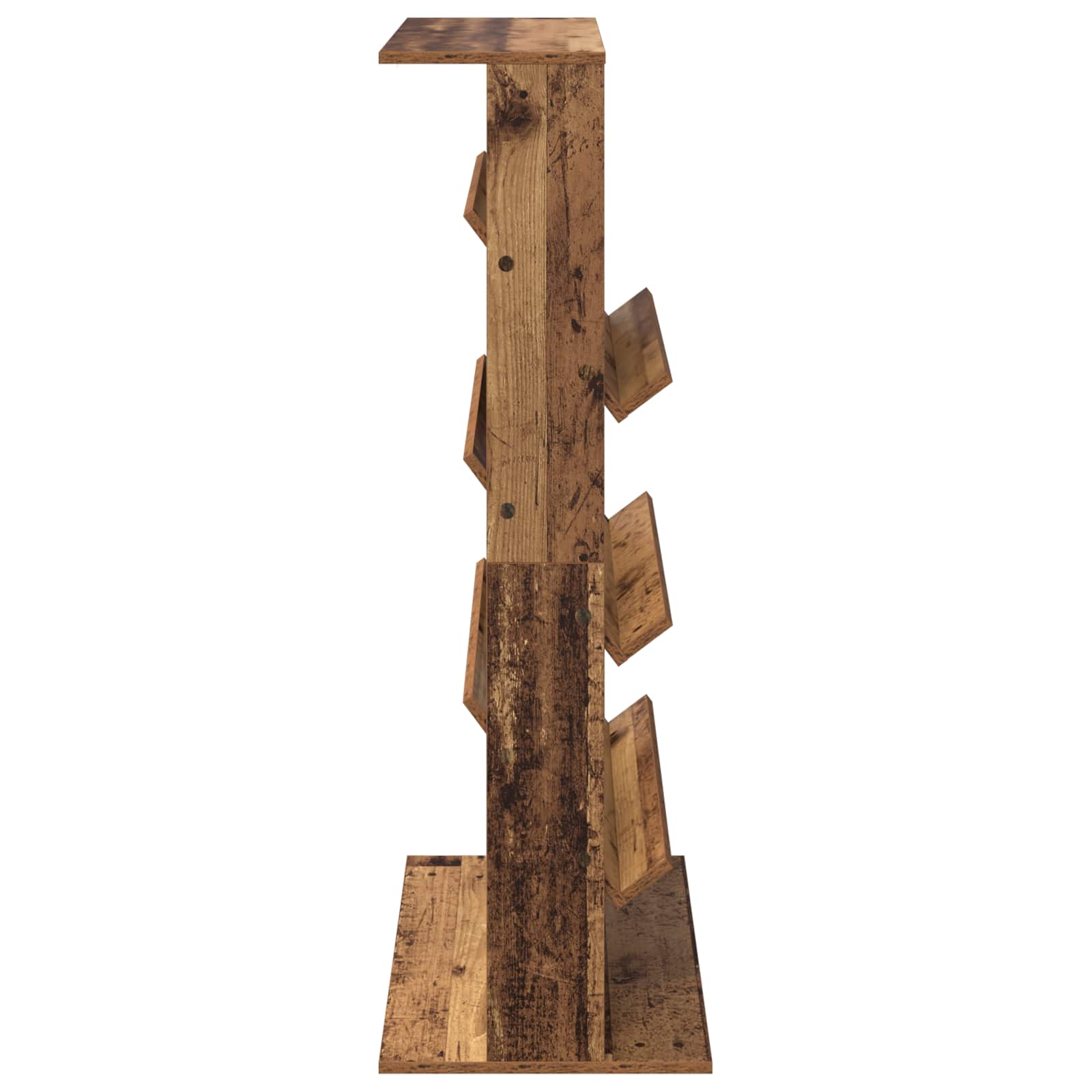 Étagère à magazines avec étagère Bois ancien 70 x 41 x 126 cm - XIOS