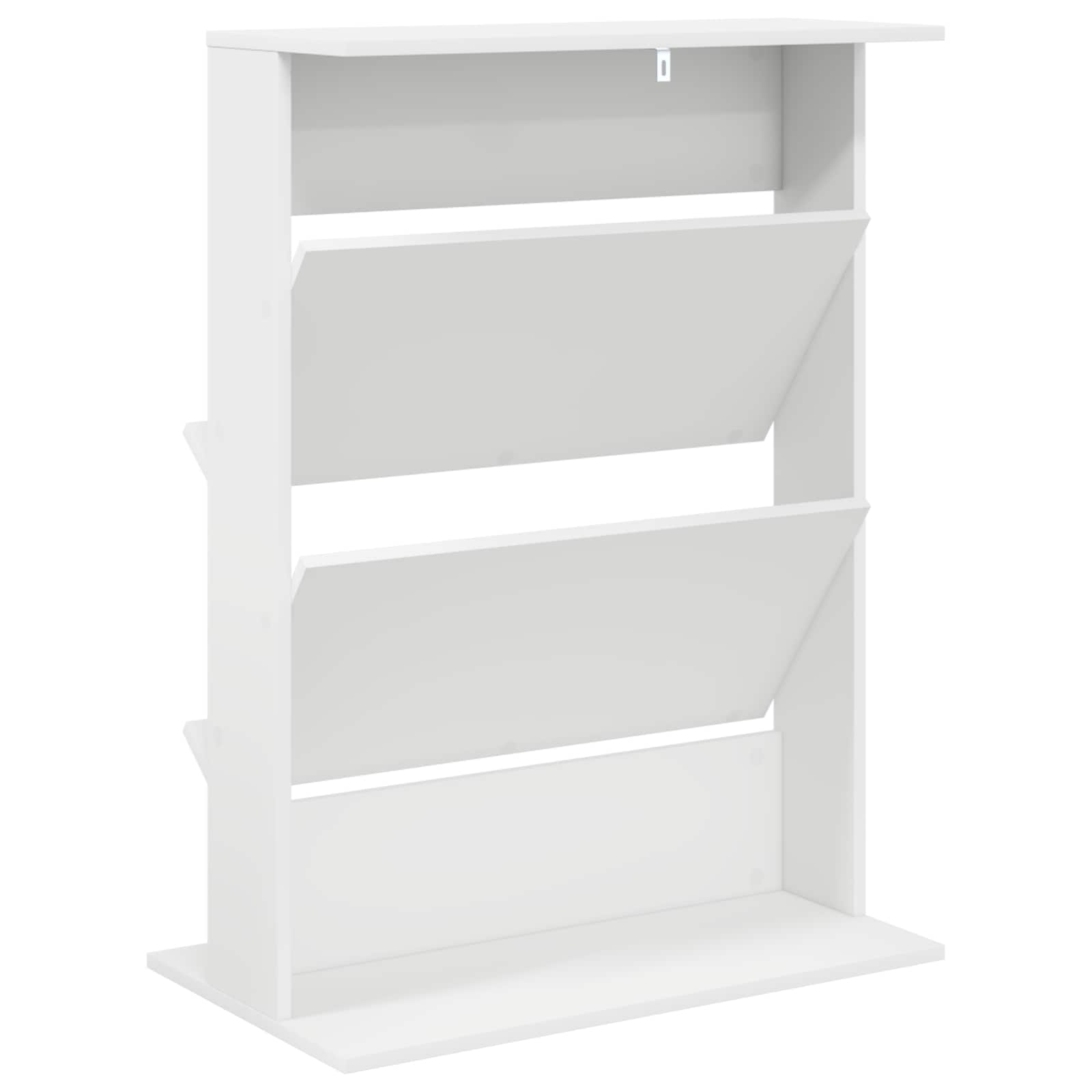 Étagère à magazines Blanc 70 x 41 x 96 cm Bois d'ingénierie - XIOS