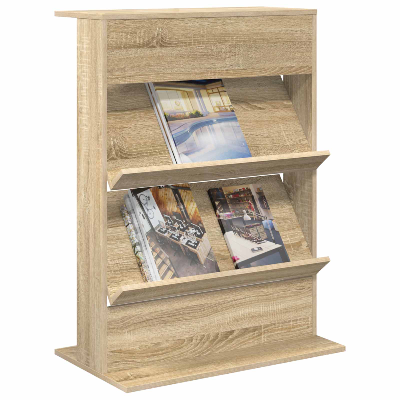 Étagère à magazines avec étagère Chêne Sonoma 70 x 41 x 96 cm - XIOS