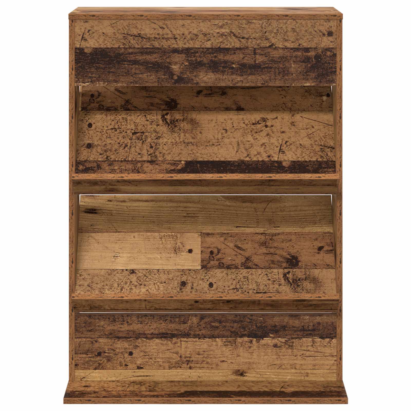 Étagère à magazines avec étagère Bois ancien 70 x 41 x 96 cm - XIOS