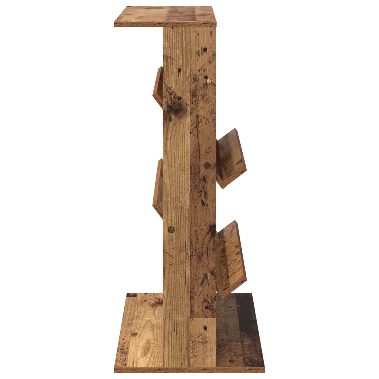 Étagère à magazines avec étagère Bois ancien 70 x 41 x 96 cm - XIOS