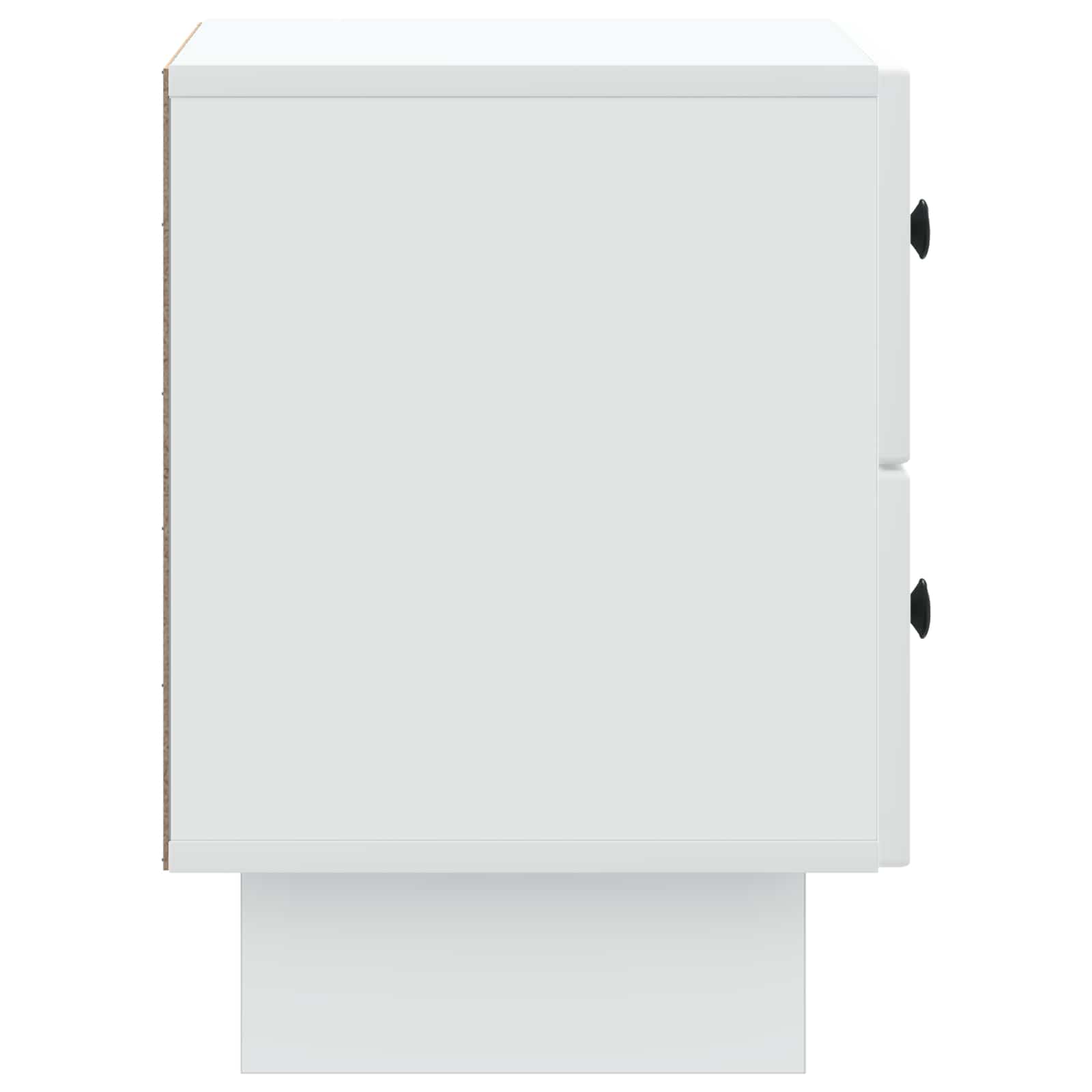 Cabinet de chevet avec tiroir 2 pcs Blanc 43 x 34,5 x 47,5 cm - XIOS