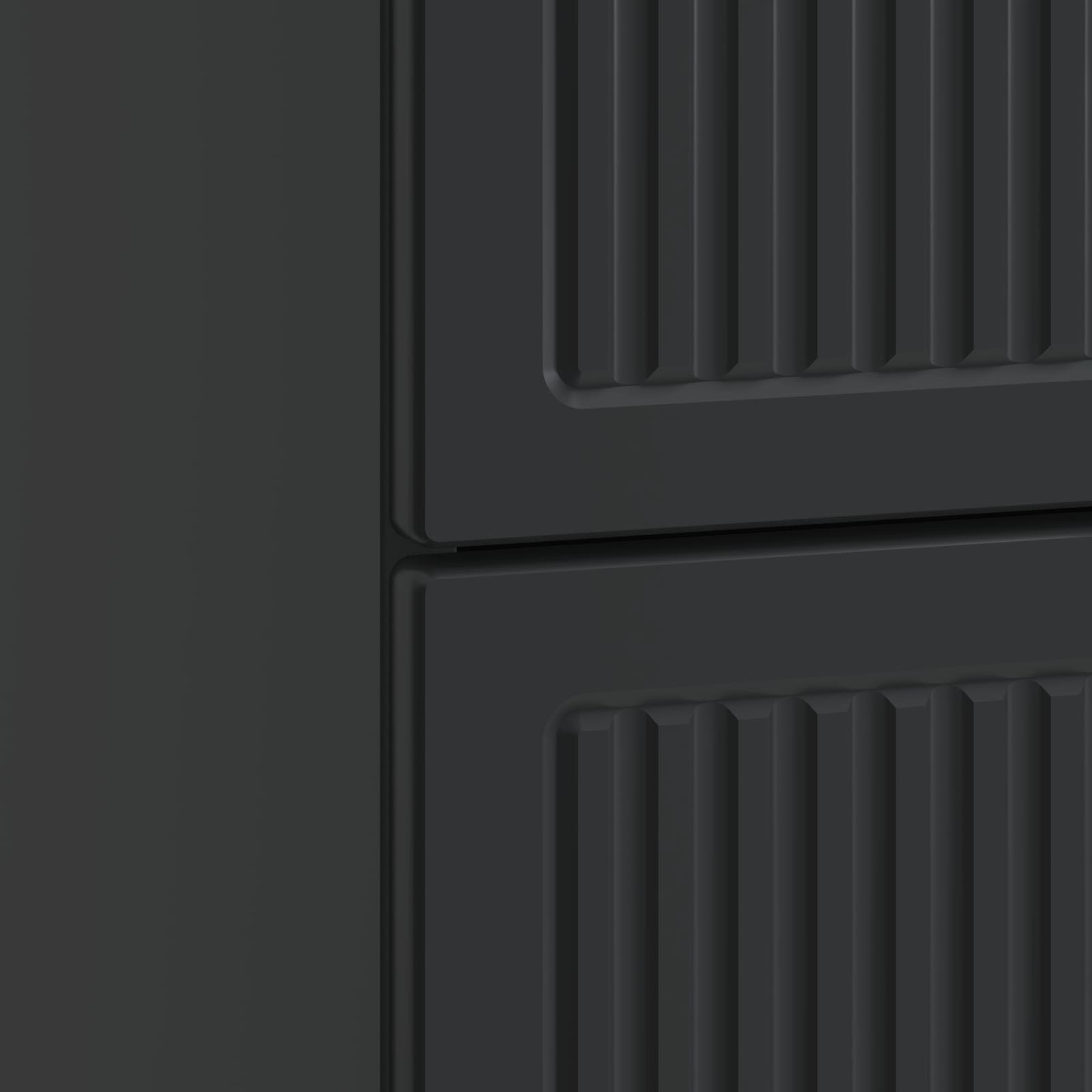 Cabinet de chevet avec tiroir 2 pcs Noir 43 x 34,5 x 47,5 cm - XIOS