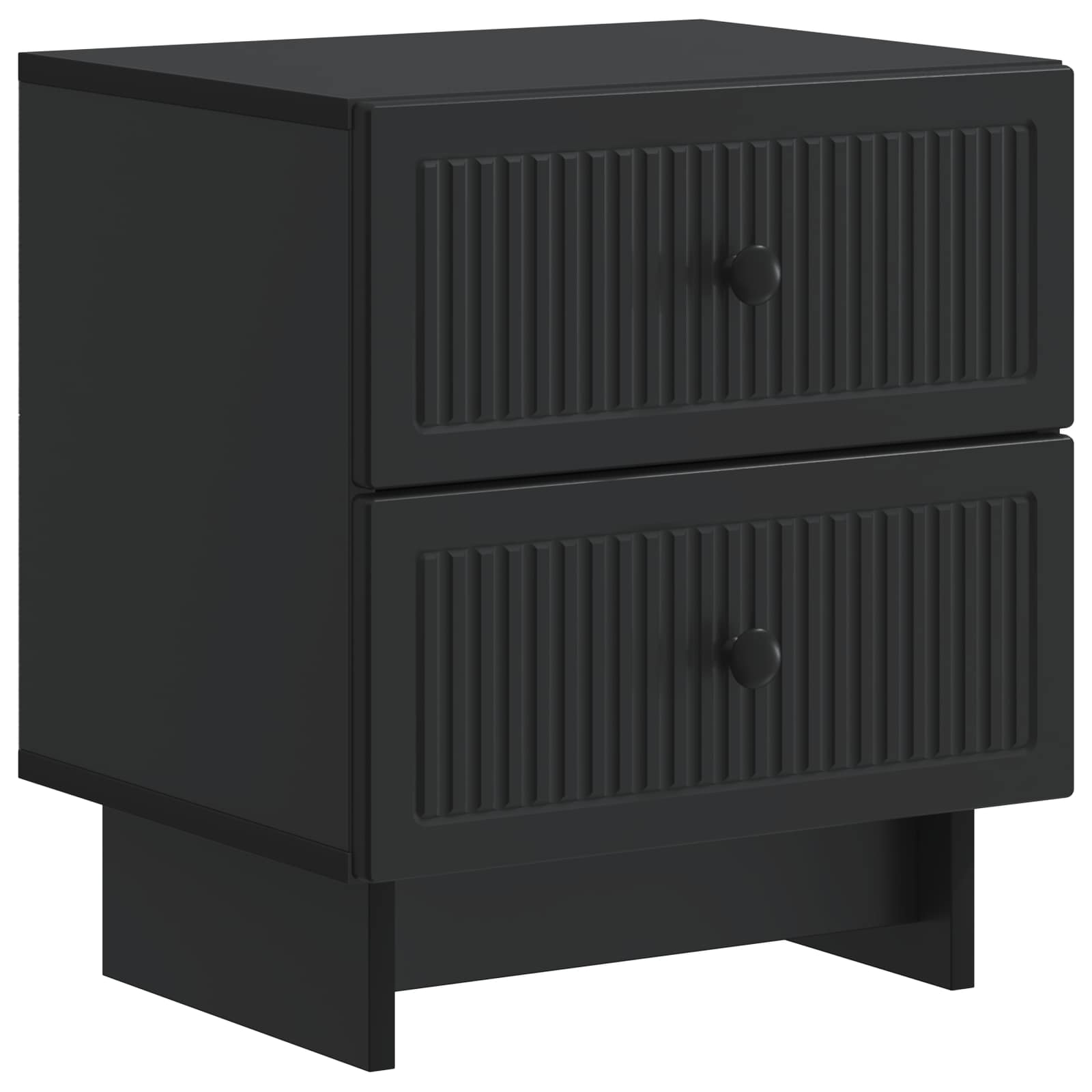 Cabinet de chevet avec tiroir 2 pcs Noir 43 x 34,5 x 47,5 cm - XIOS