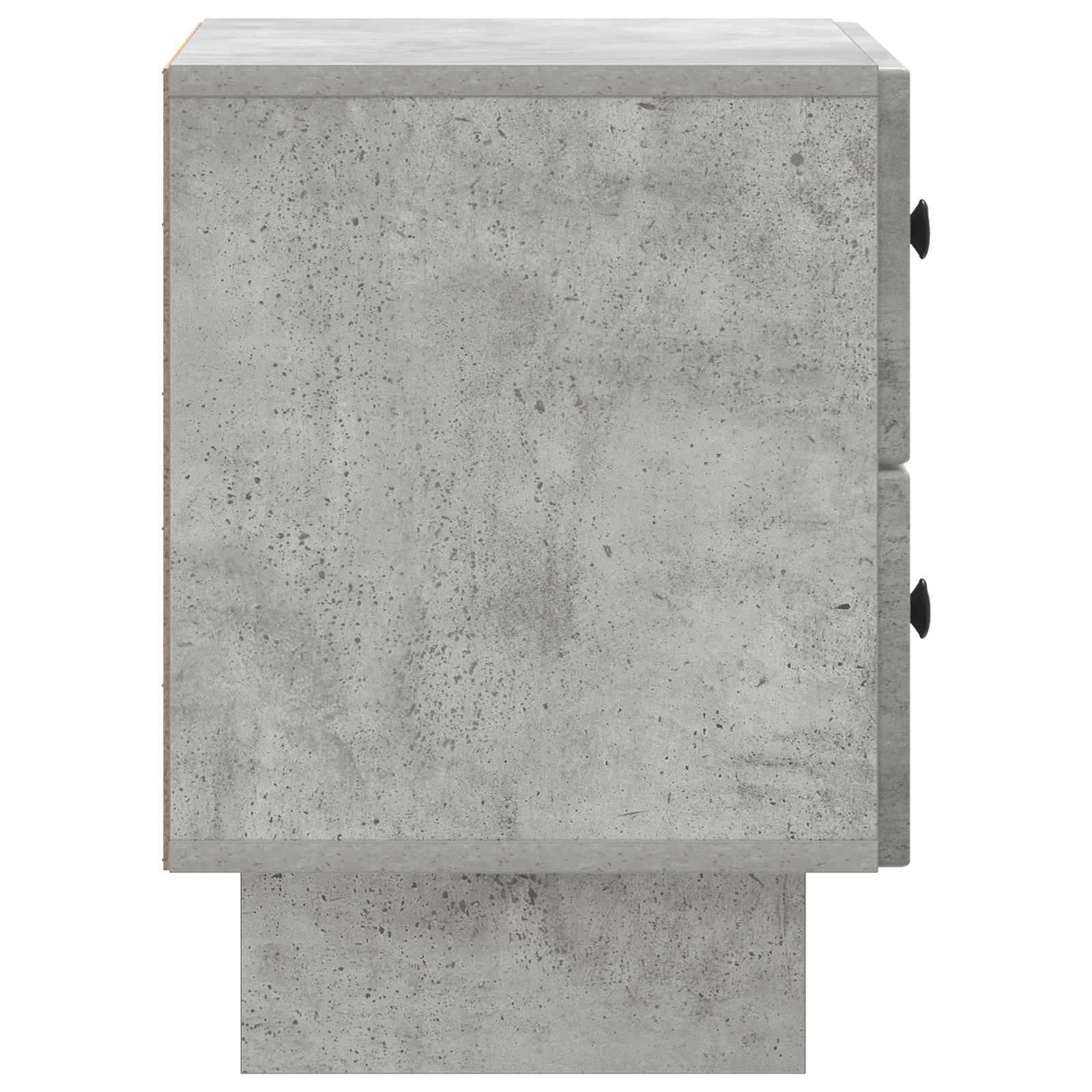 Cabinet de chevet avec tiroir Gris béton 43 x 34,5 x 47,5 cm - XIOS