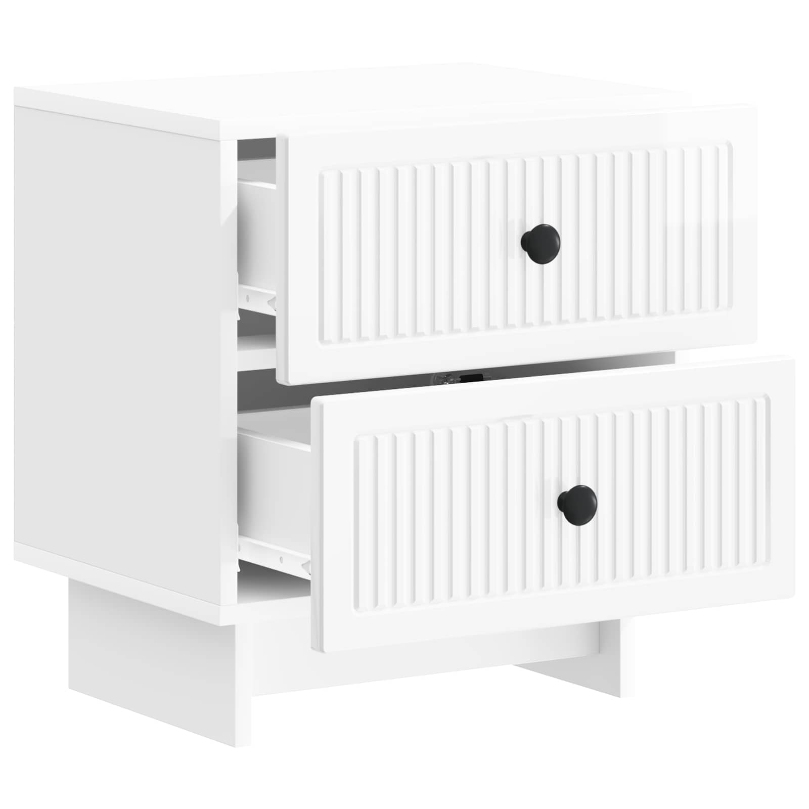 Cabinet de chevet Blanc brillant 43 x 34,5 x 47,5 cm - XIOS