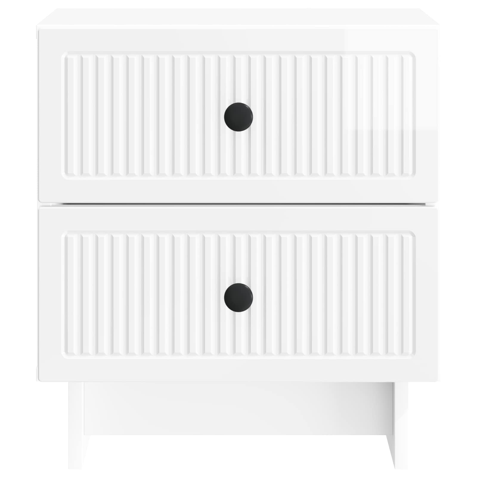 Cabinet de chevet Blanc brillant 43 x 34,5 x 47,5 cm - XIOS