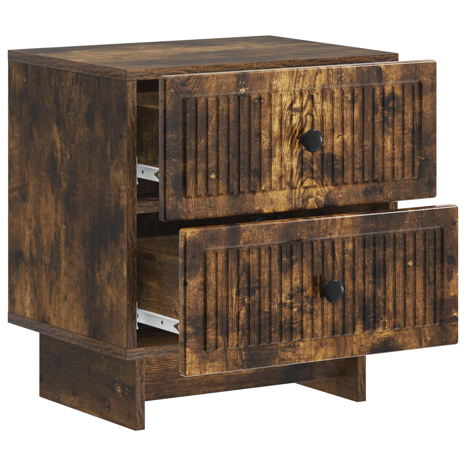 Cabinet de chevet avec tiroir Chêne fumé 43 x 34,5 x 47,5 cm - XIOS