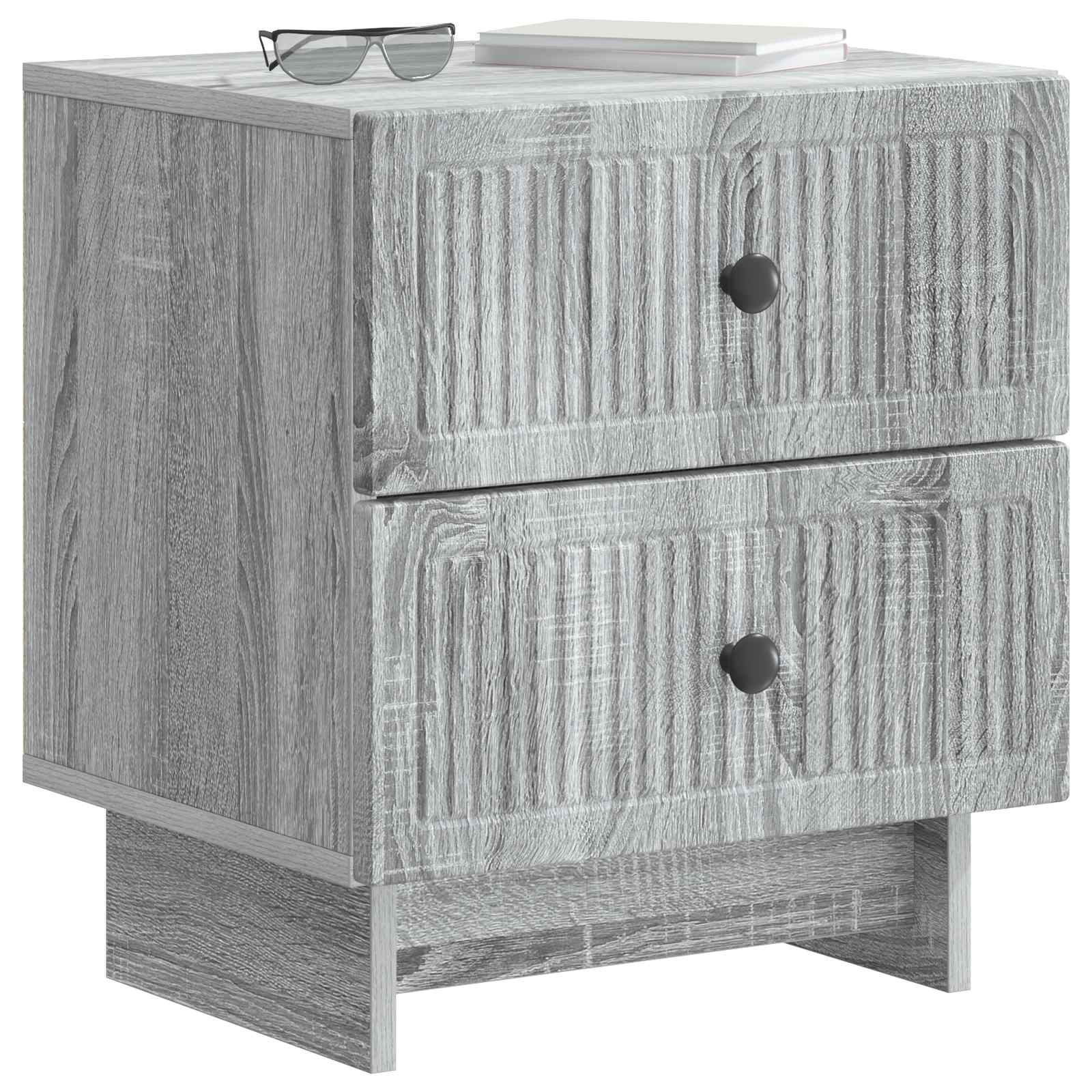 Cabinet de chevet avec tiroir Sonoma gris 43 x 34,5 x 47,5 cm - XIOS