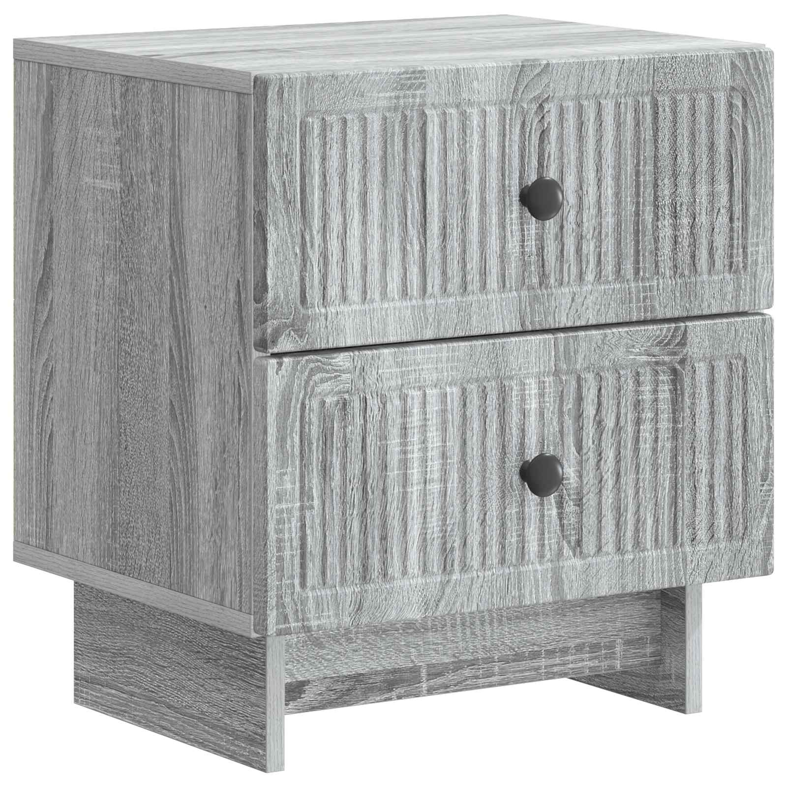 Cabinet de chevet 2 pcs Sonoma gris 43 x 34,5 x 47,5 cm - XIOS