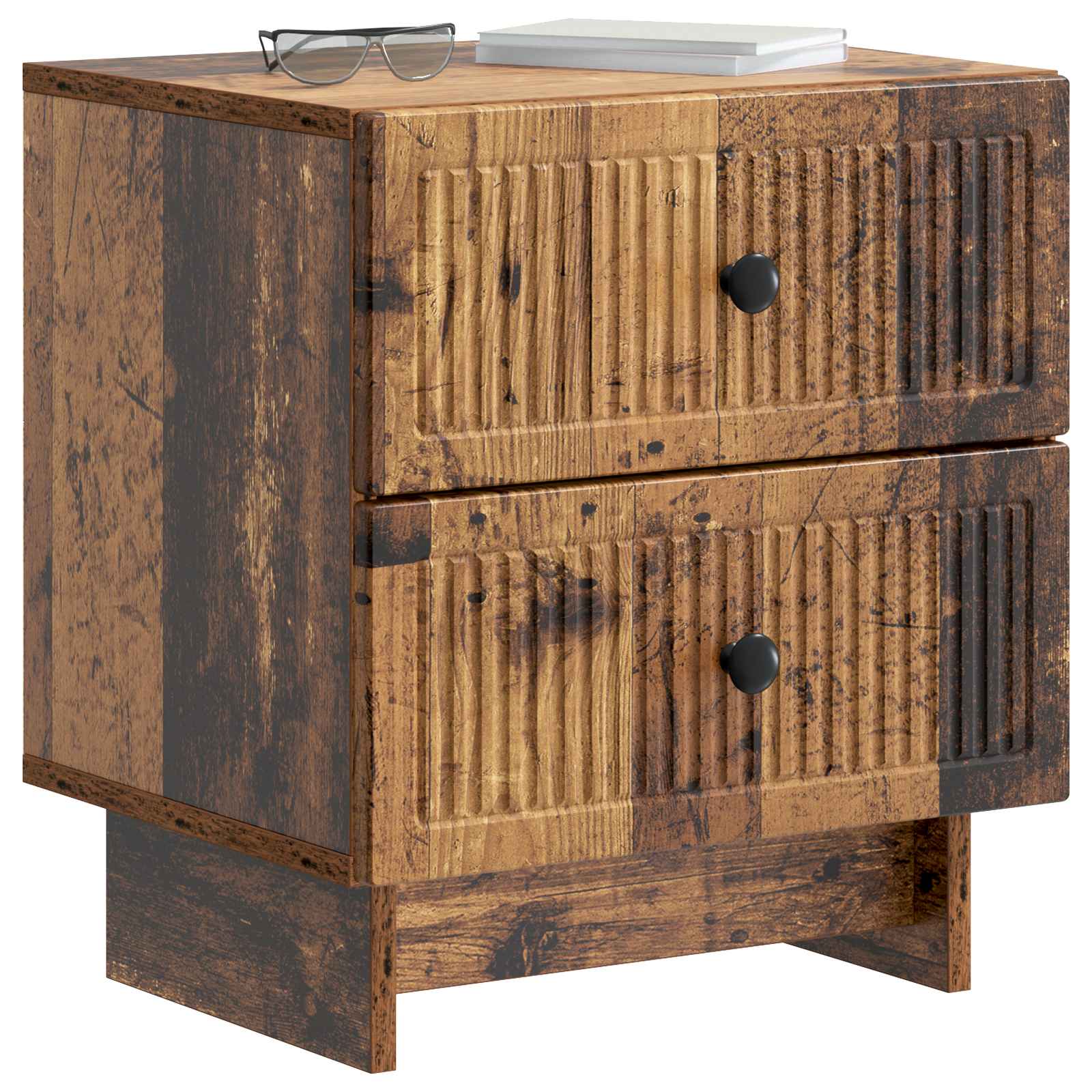 Cabinet de chevet avec tiroir Bois ancien 43 x 34,5 x 47,5 cm - XIOS