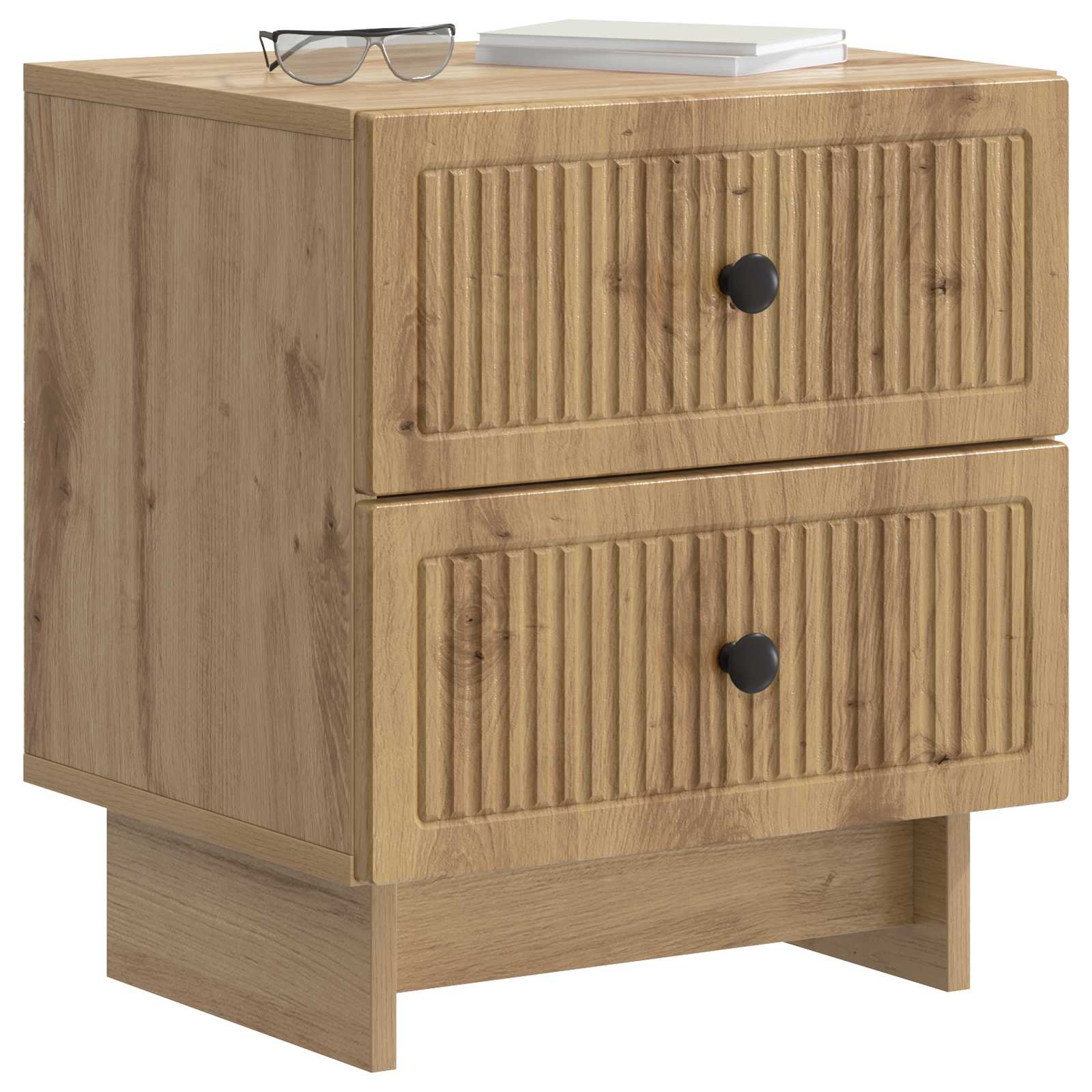 Cabinet de chevet Chêne artisanal 43 x 34,5 x 47,5 cm - XIOS