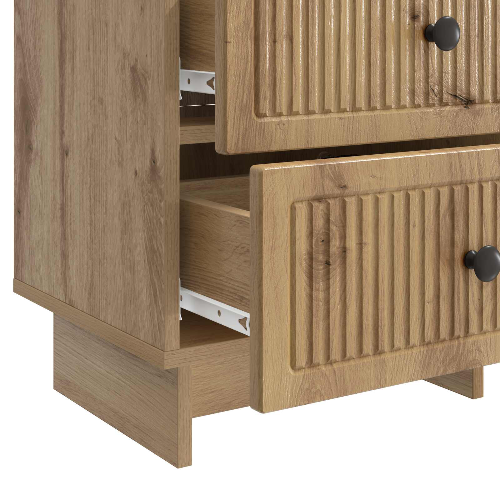 Cabinet de chevet 2 pcs Chêne artisanal 43 x 34,5 x 47,5 cm - XIOS