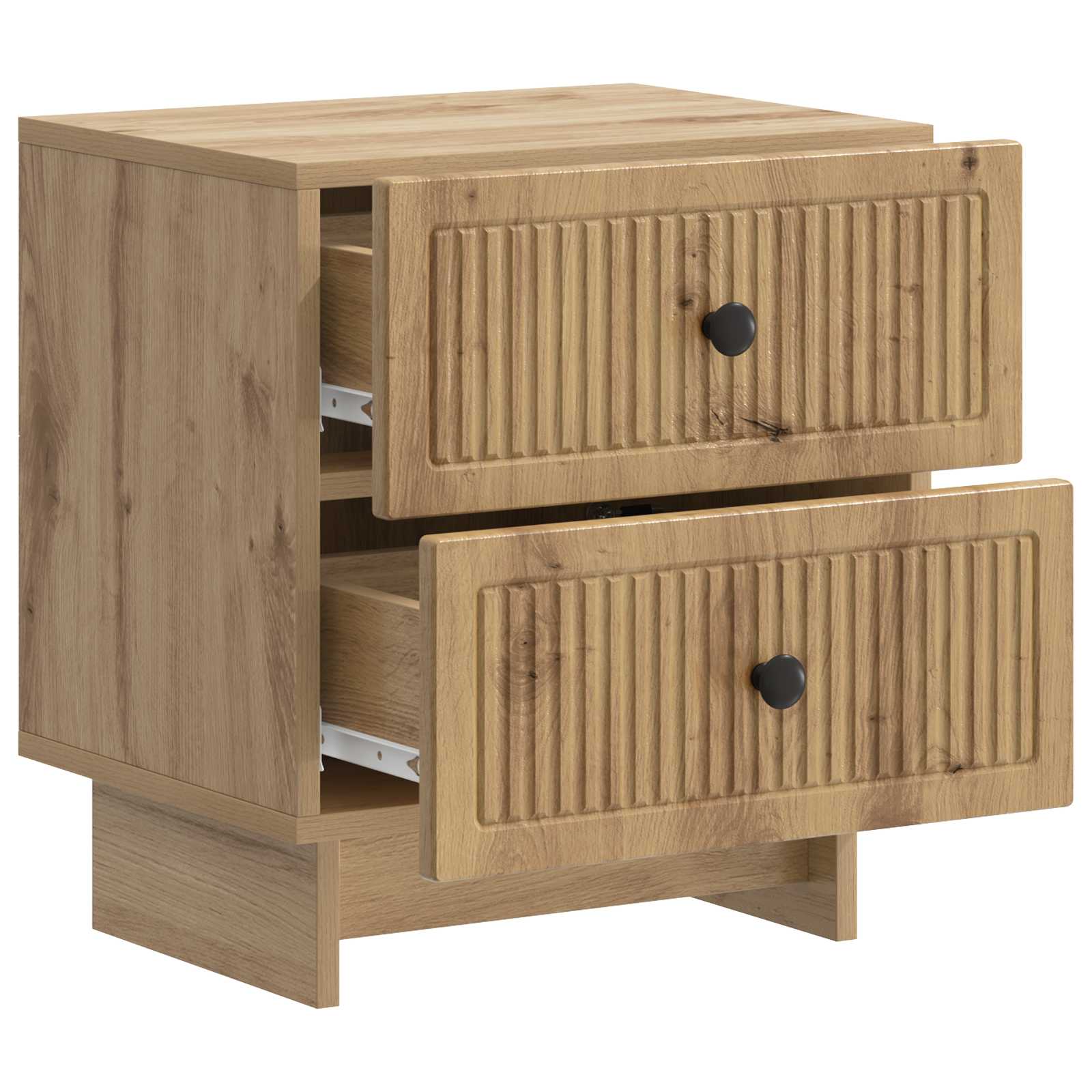 Cabinet de chevet 2 pcs Chêne artisanal 43 x 34,5 x 47,5 cm - XIOS