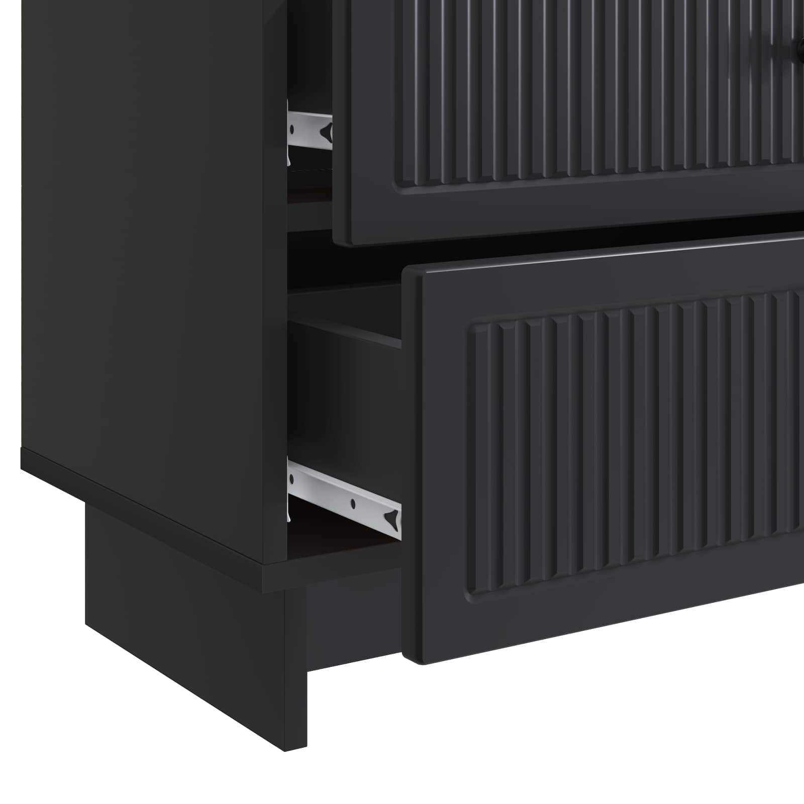 Cabinet de chevet Noir 62 x 34,5 x 47,5 cm Bois d'ingénierie - XIOS