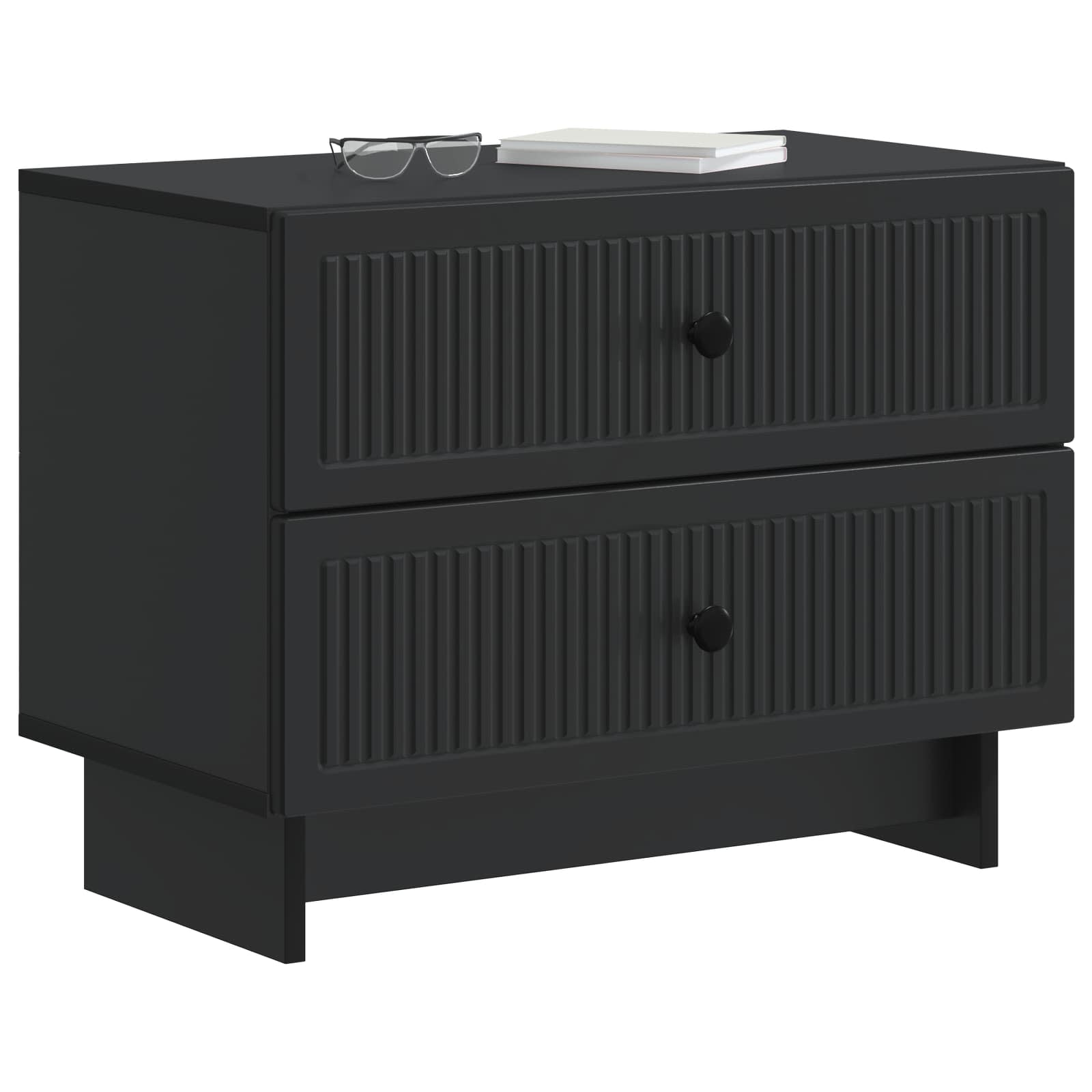 Cabinet de chevet Noir 62 x 34,5 x 47,5 cm Bois d'ingénierie - XIOS