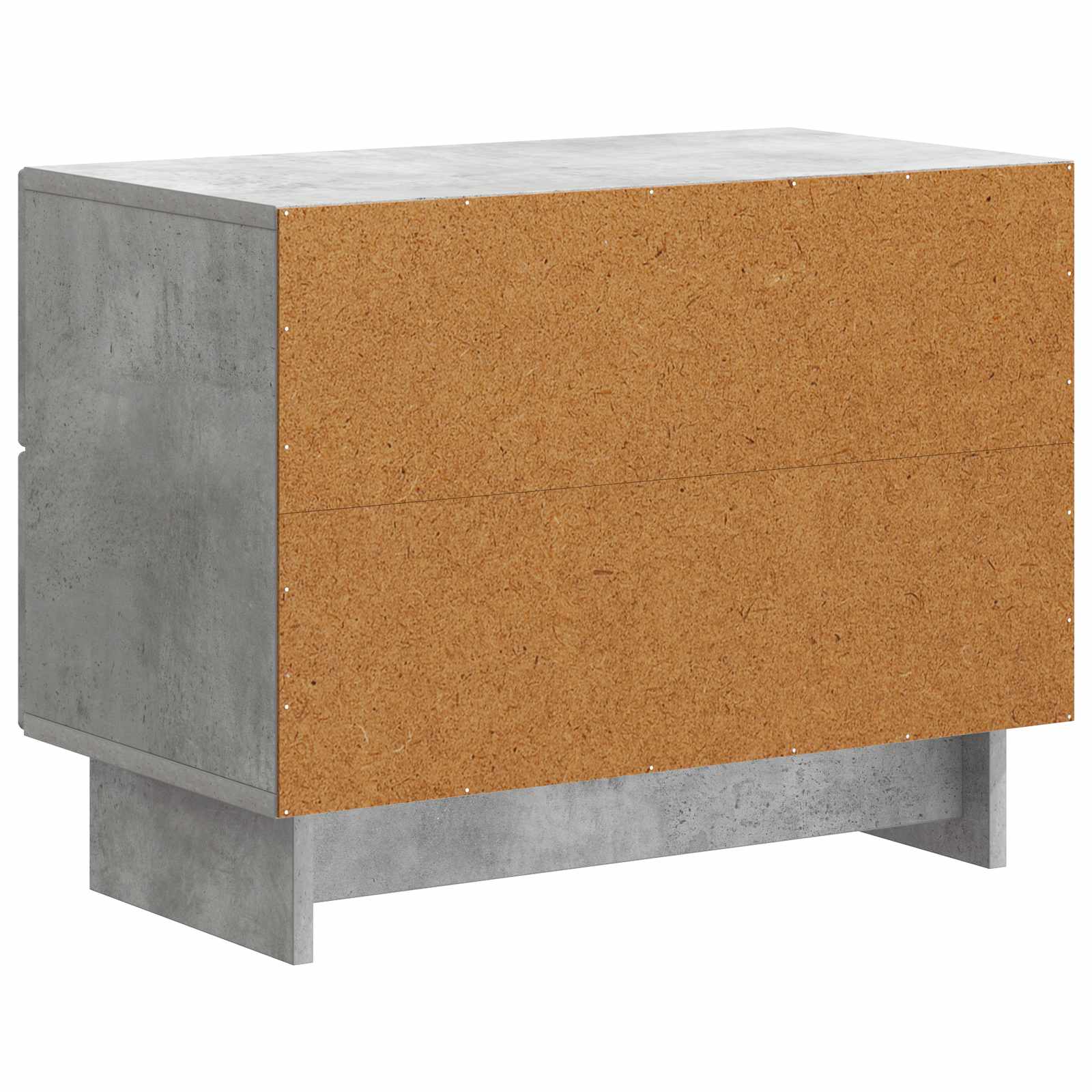 Cabinet de chevet avec tiroir Gris béton 62 x 34,5 x 47,5 cm - XIOS