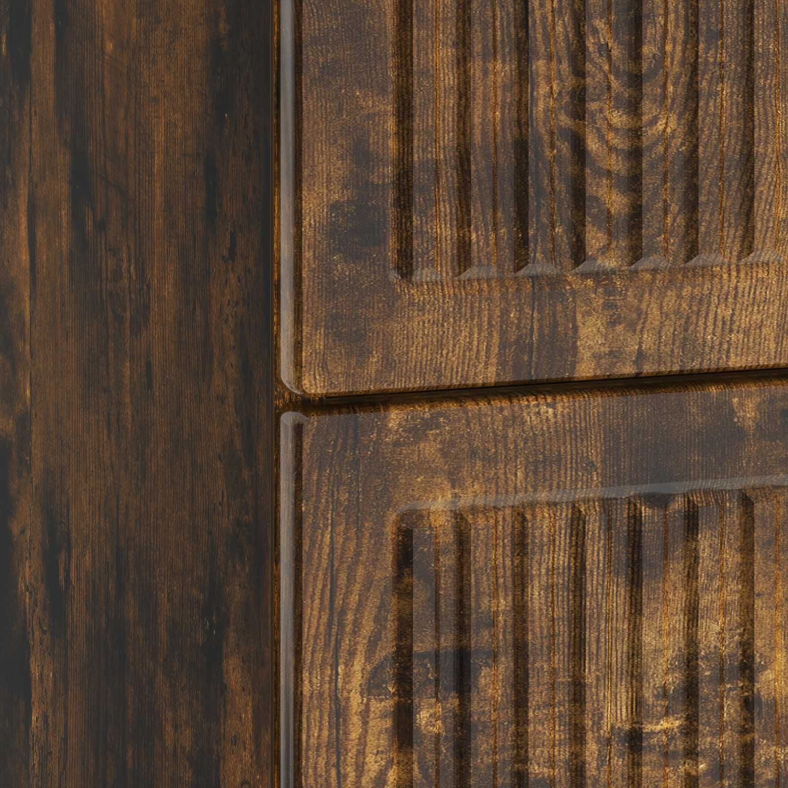 Cabinet de chevet avec tiroir Chêne fumé 62 x 34,5 x 47,5 cm - XIOS