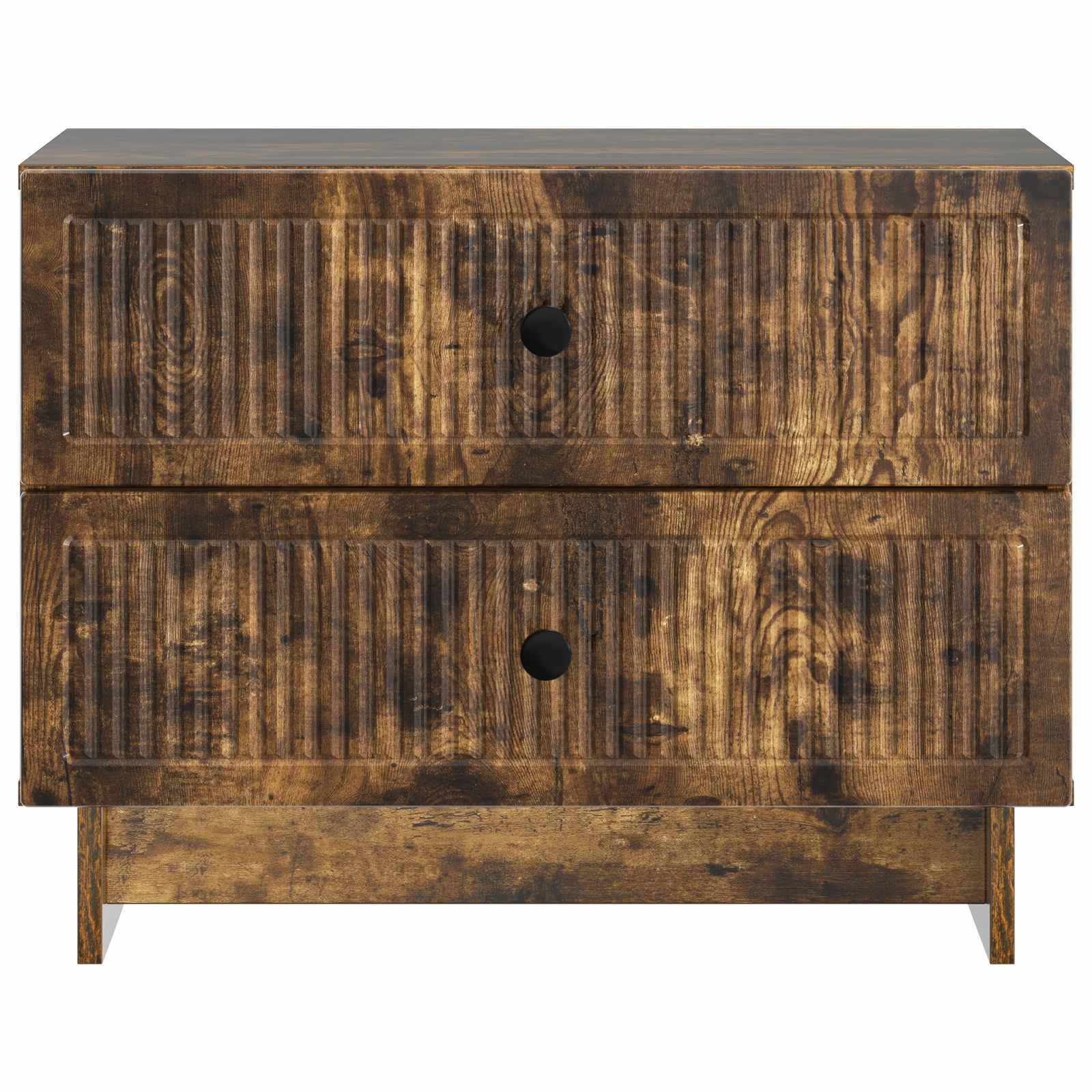 Cabinet de chevet avec tiroir Chêne fumé 62 x 34,5 x 47,5 cm - XIOS