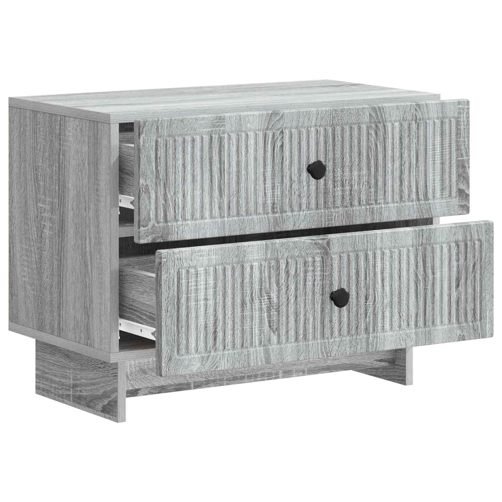 Cabinet de chevet avec tiroir Sonoma gris 62 x 34,5 x 47,5 cm - XIOS