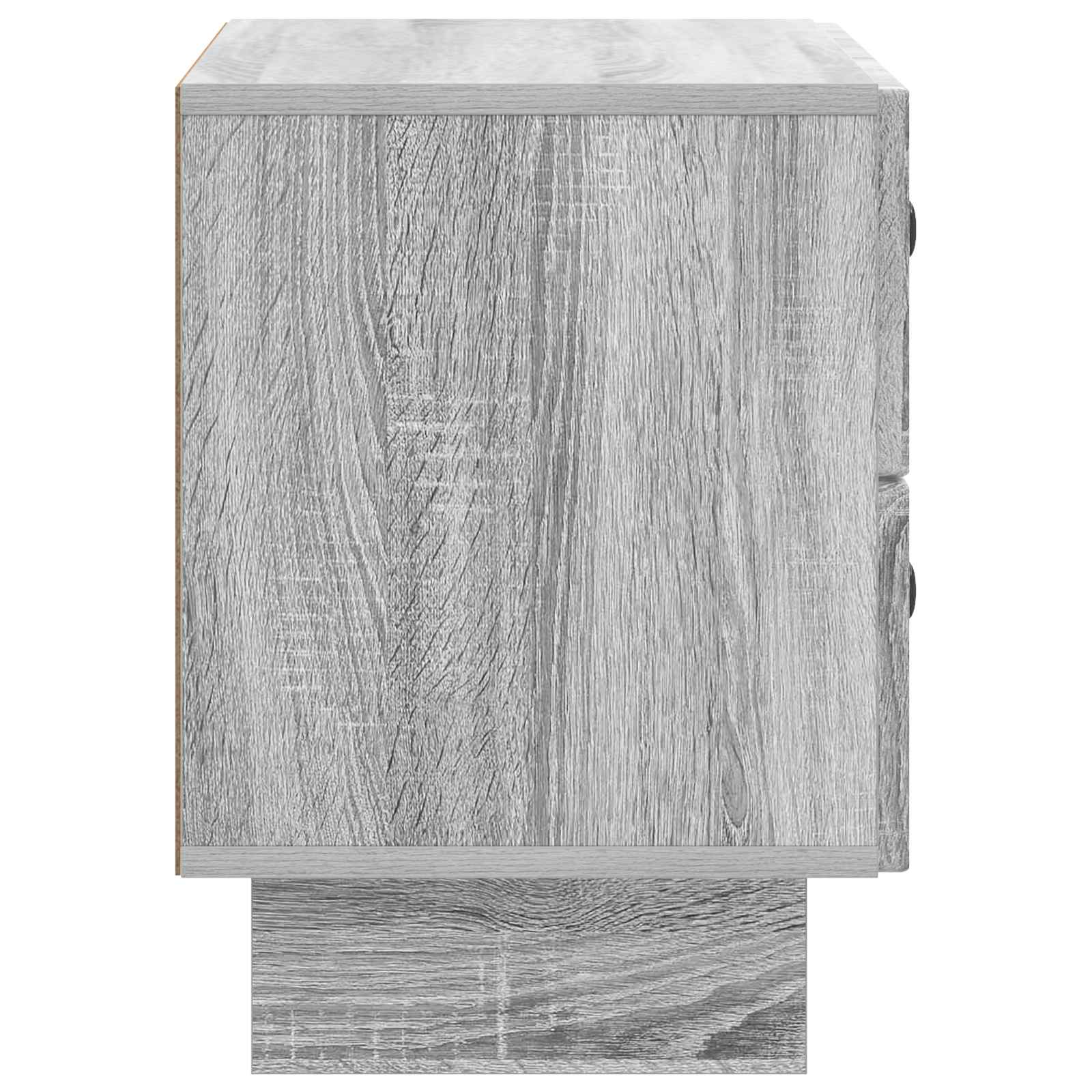 Cabinet de chevet avec tiroir Sonoma gris 62 x 34,5 x 47,5 cm - XIOS