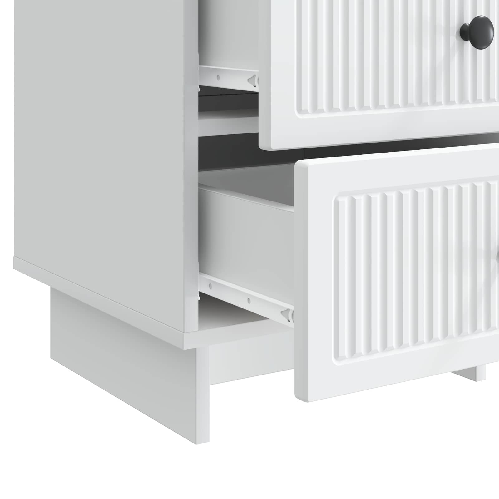 Cabinet de chevet Blanc 43 x 41 x 66,5 cm Bois d'ingénierie - XIOS