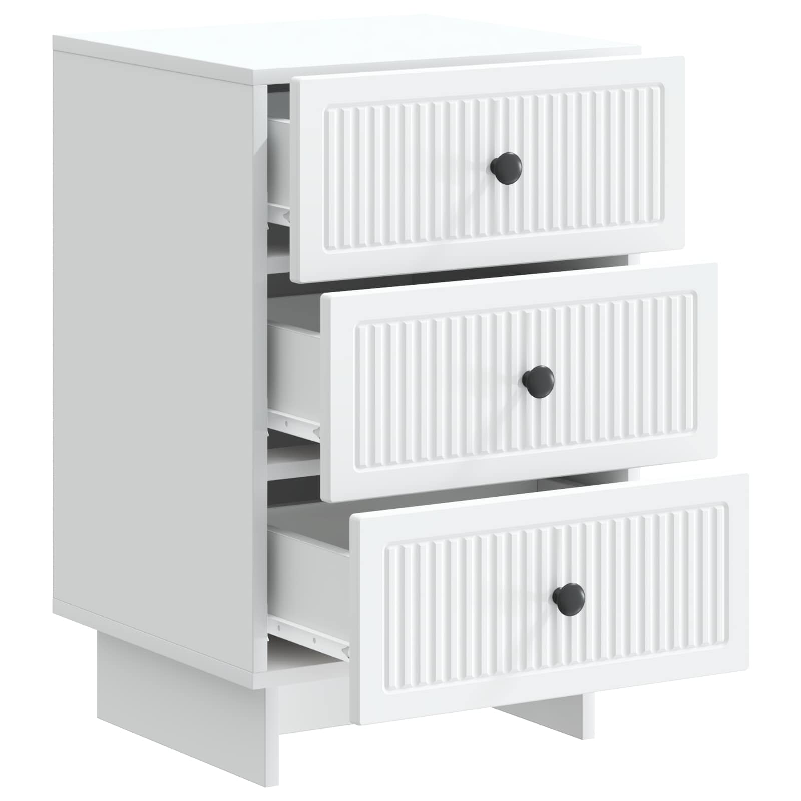 Cabinet de chevet Blanc 43 x 41 x 66,5 cm Bois d'ingénierie - XIOS