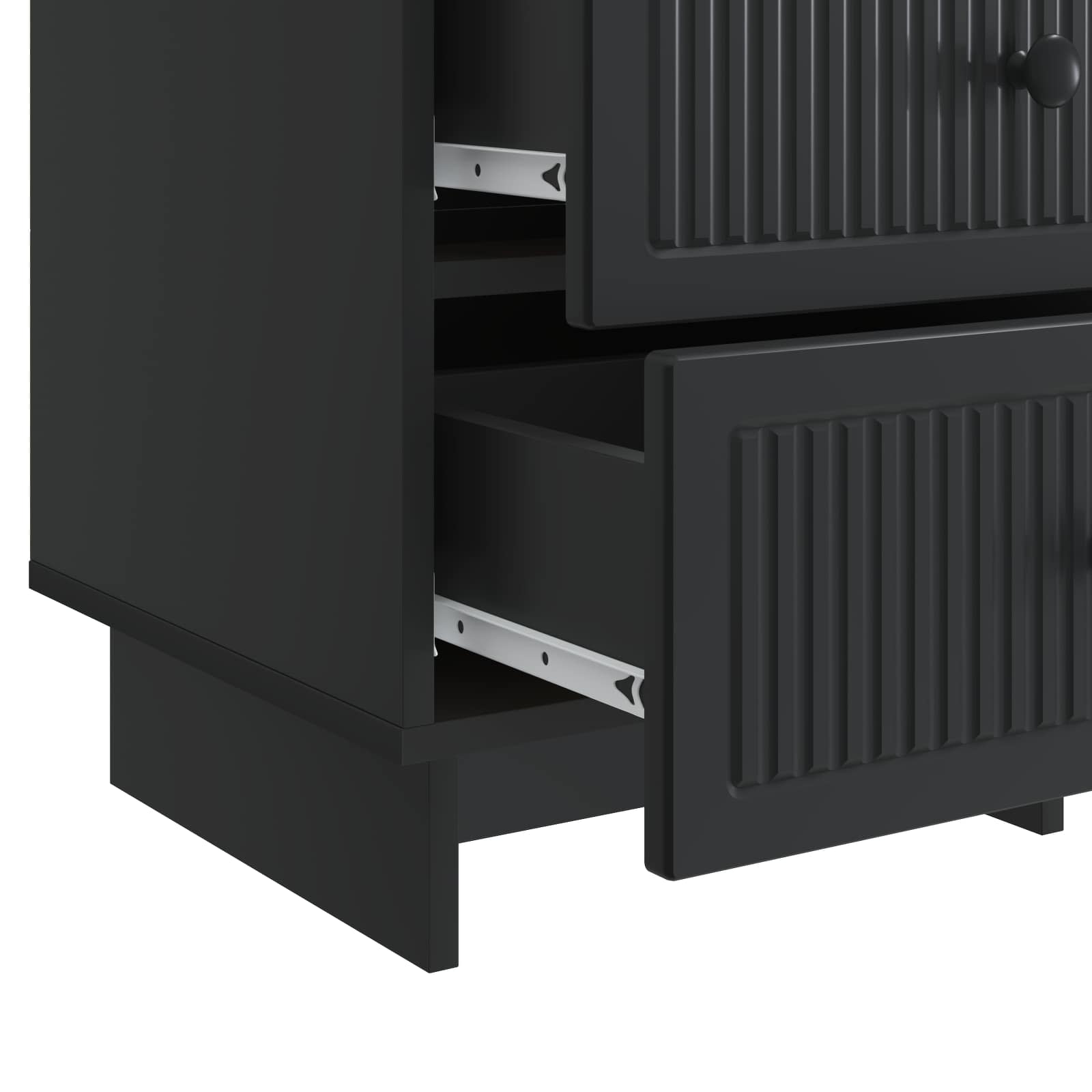 Cabinet de chevet Noir 43 x 41 x 66,5 cm Bois d'ingénierie - XIOS