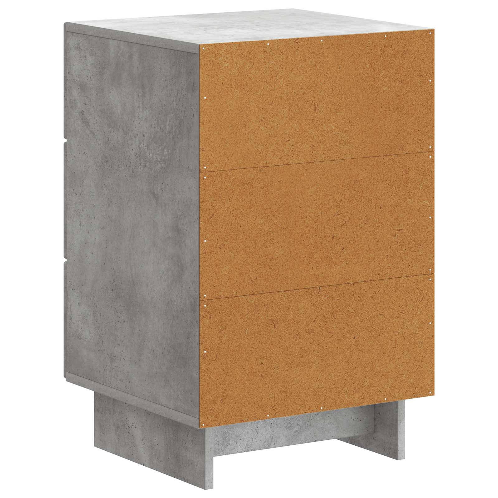 Cabinet de chevet avec tiroir Gris béton 43 x 41 x 66,5 cm - XIOS