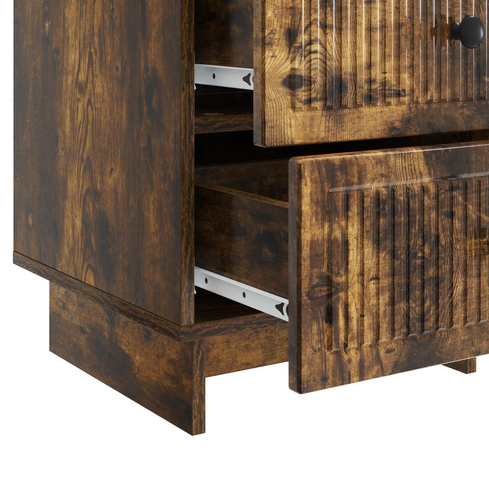 Cabinet de chevet avec tiroir Chêne fumé 43 x 41 x 66,5 cm - XIOS