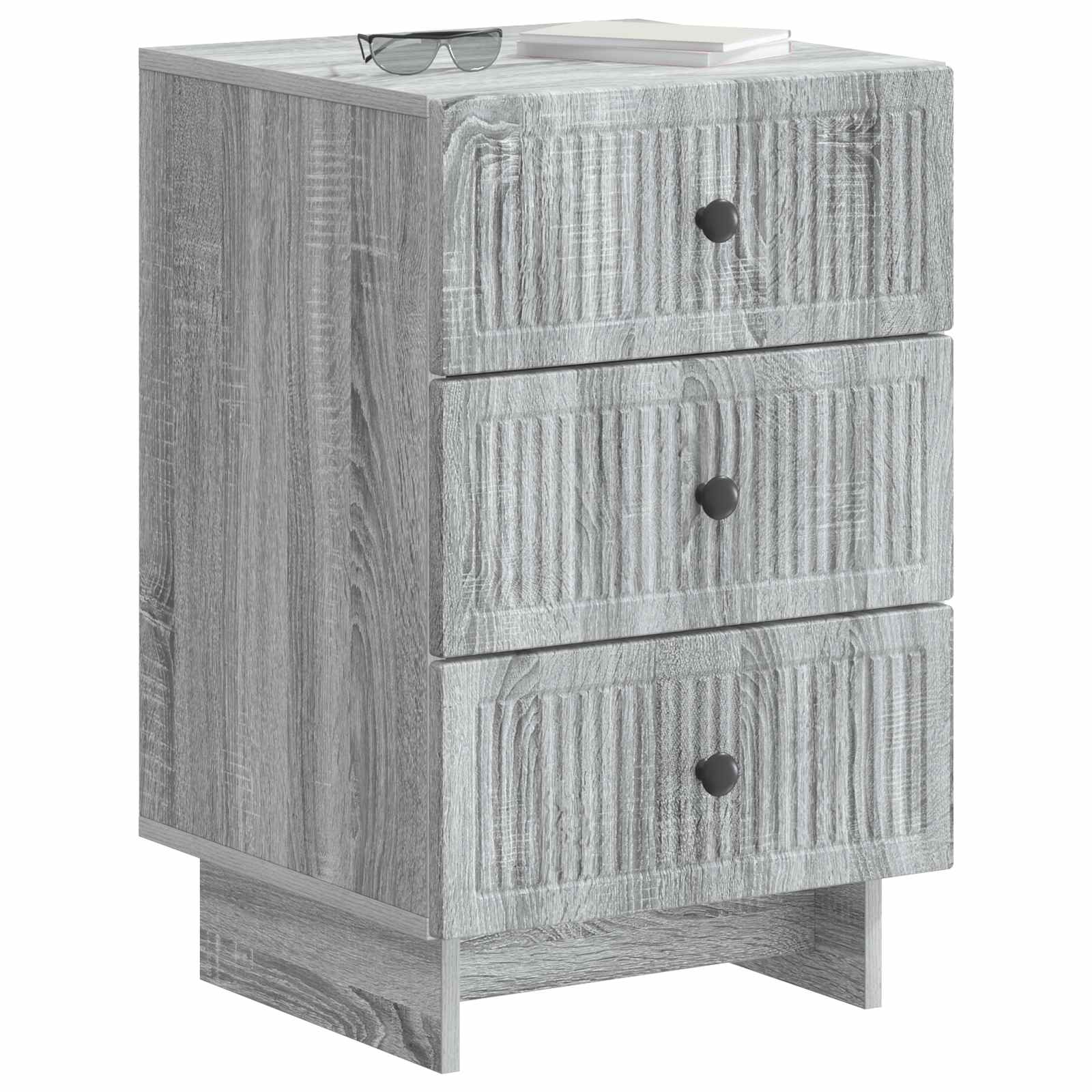 Cabinet de chevet avec tiroir Sonoma gris 43 x 41 x 66,5 cm - XIOS