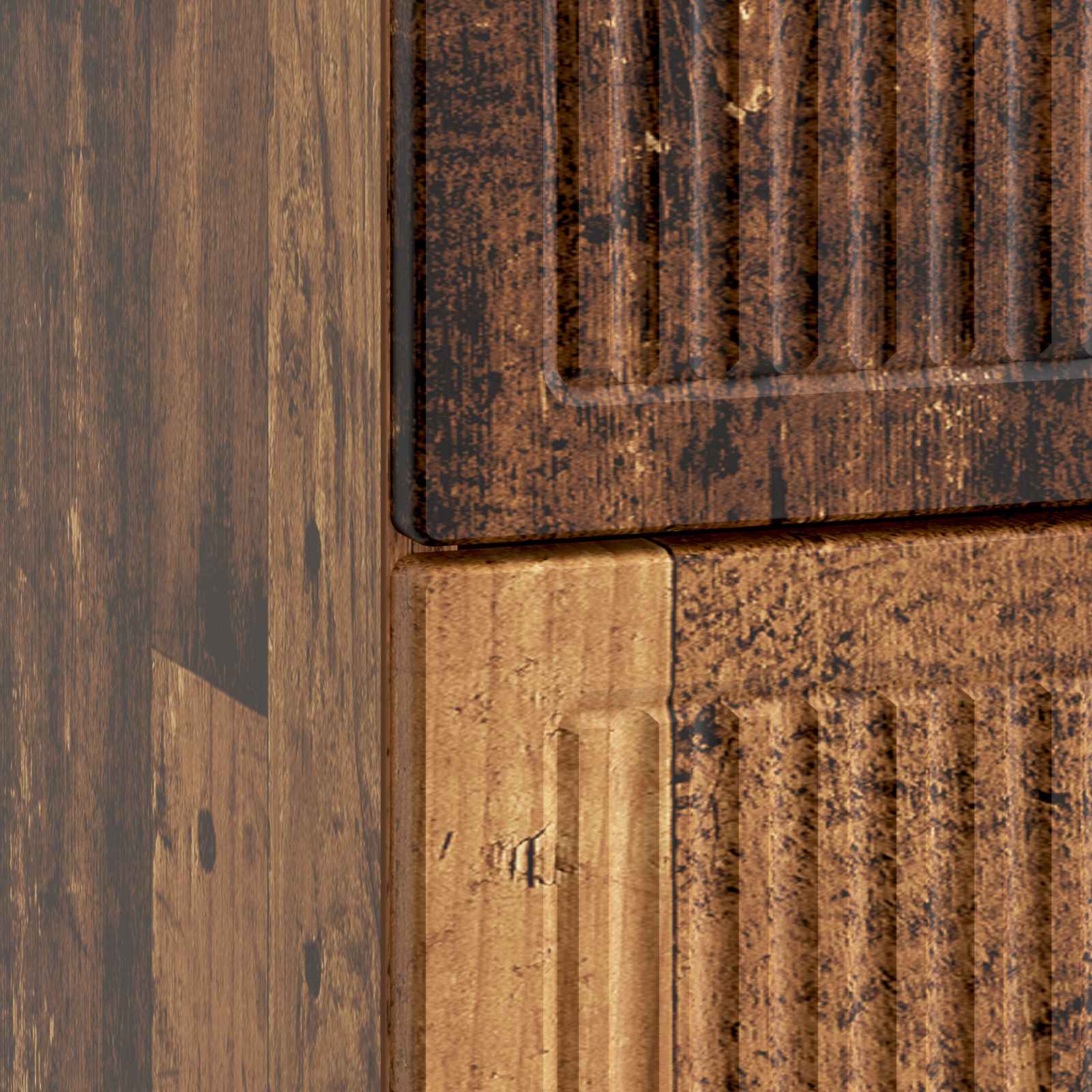 Cabinet de chevet avec tiroir Bois ancien 43 x 41 x 66,5 cm - XIOS