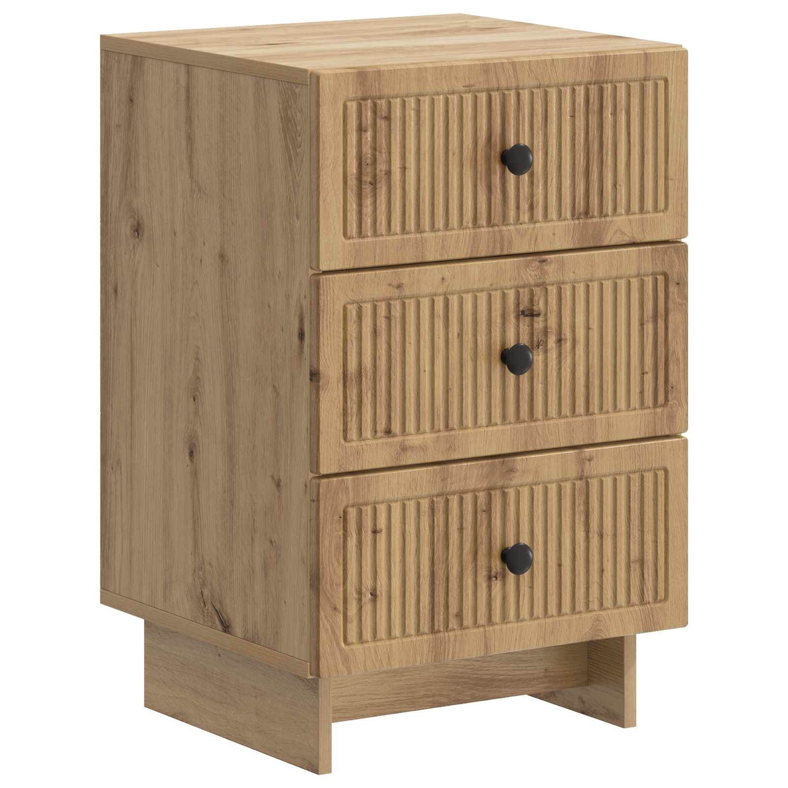 Cabinet de chevet avec tiroir Chêne artisanal 43 x 41 x 66,5 cm - XIOS