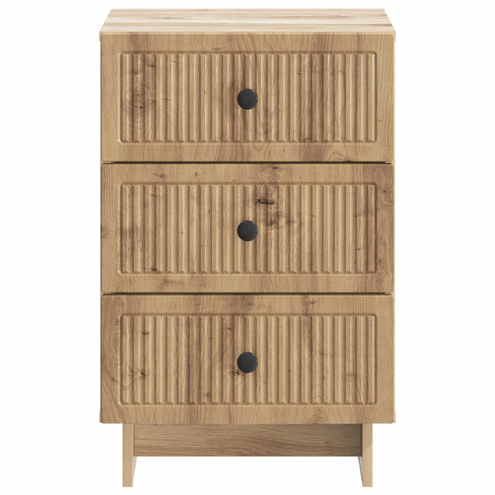 Cabinet de chevet avec tiroir Chêne artisanal 43 x 41 x 66,5 cm - XIOS