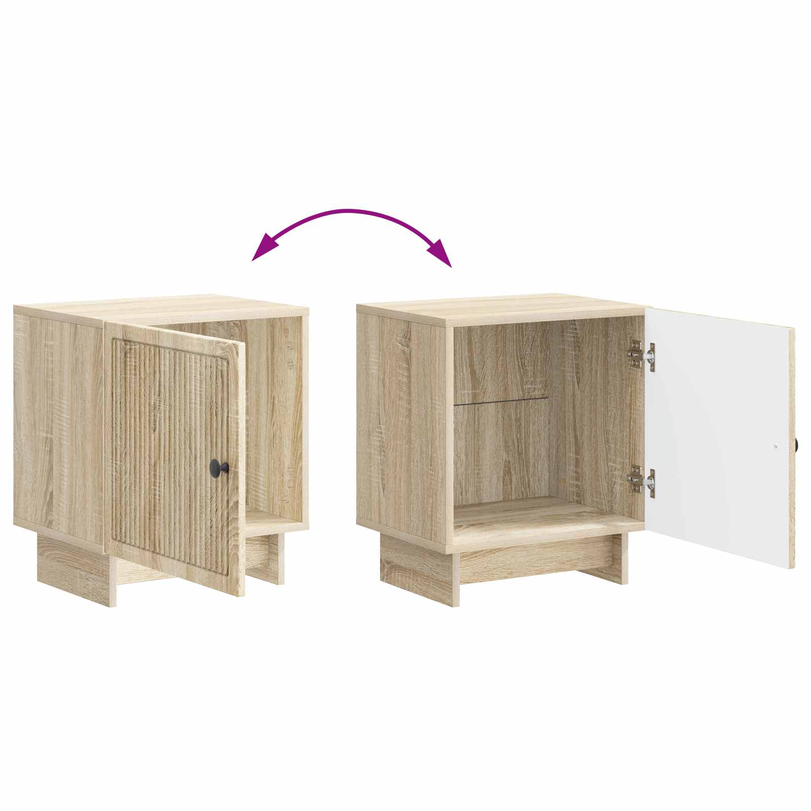 Cabinet de chevet Chêne Sonoma 43 x 34,5 x 50 cm - XIOS