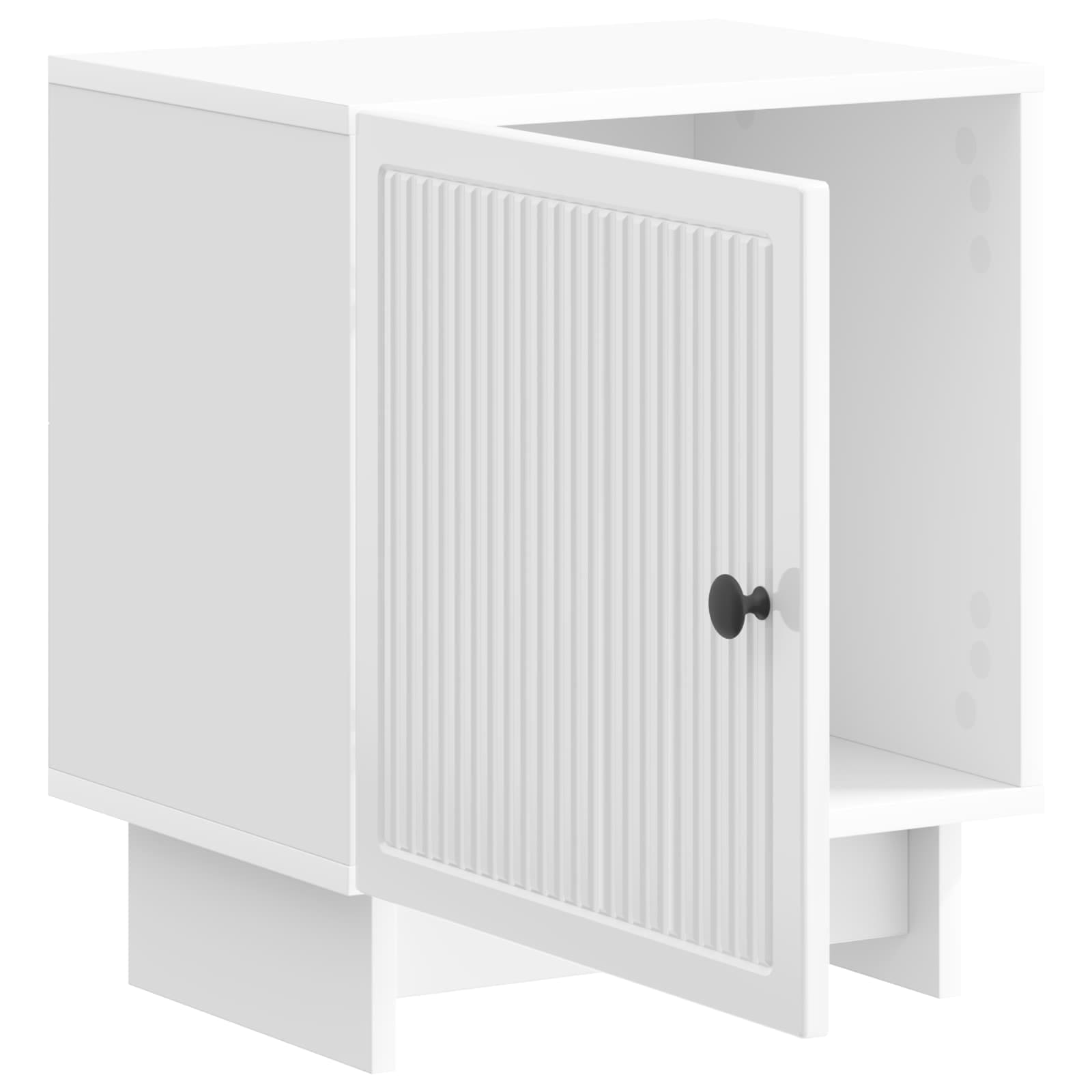 Cabinet de chevet 2 pcs Blanc brillant 43 x 34,5 x 50 cm - XIOS