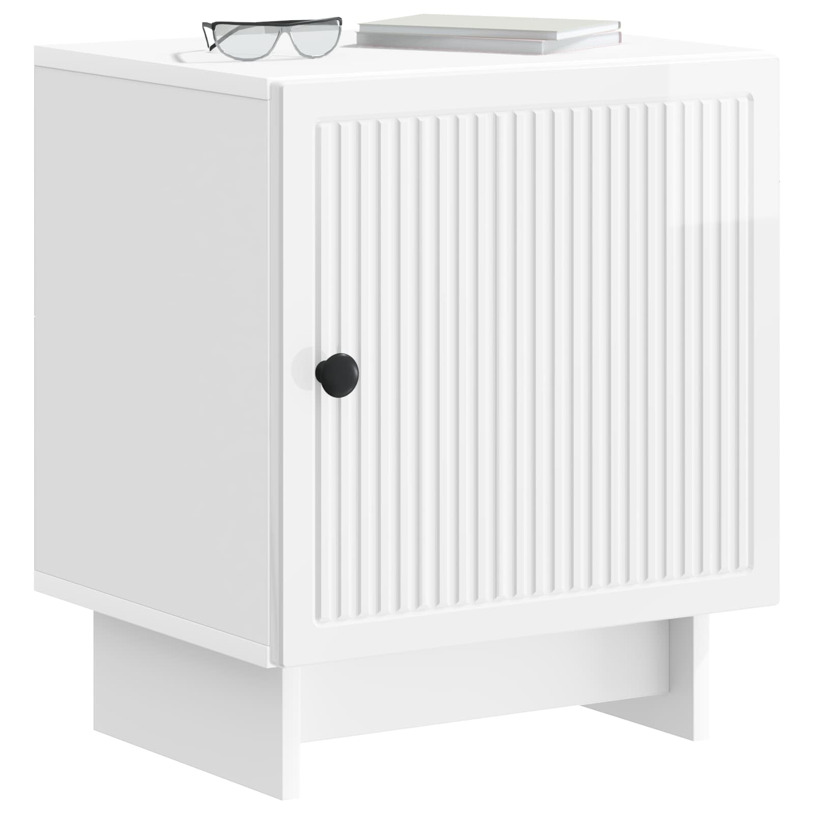 Cabinet de chevet 2 pcs Blanc brillant 43 x 34,5 x 50 cm - XIOS