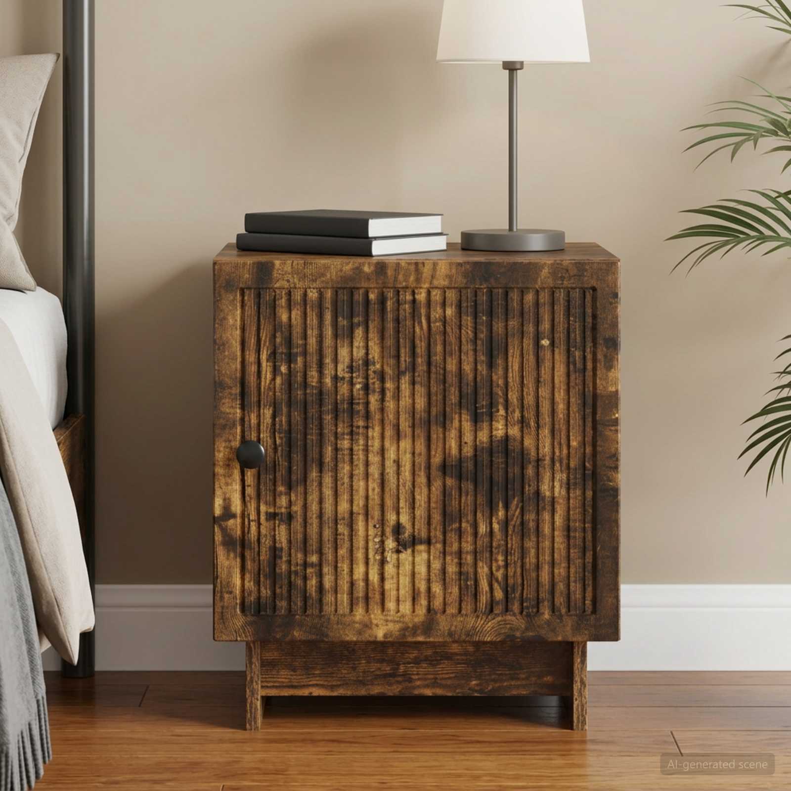Cabinet de chevet Chêne fumé 43 x 34,5 x 50 cm - XIOS