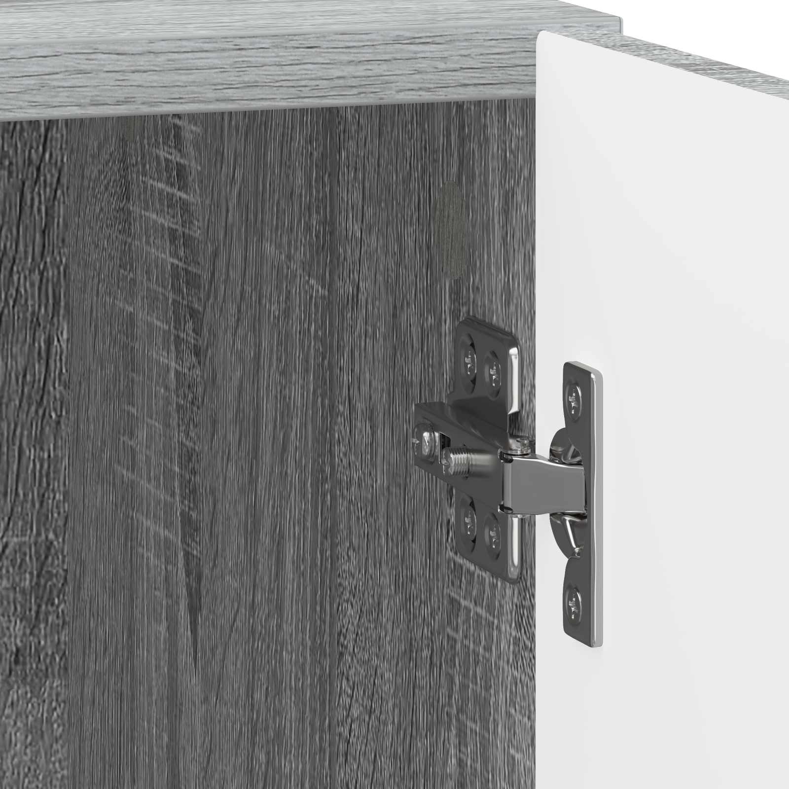 Cabinet de chevet 2 pcs Sonoma gris 43 x 34,5 x 50 cm - XIOS