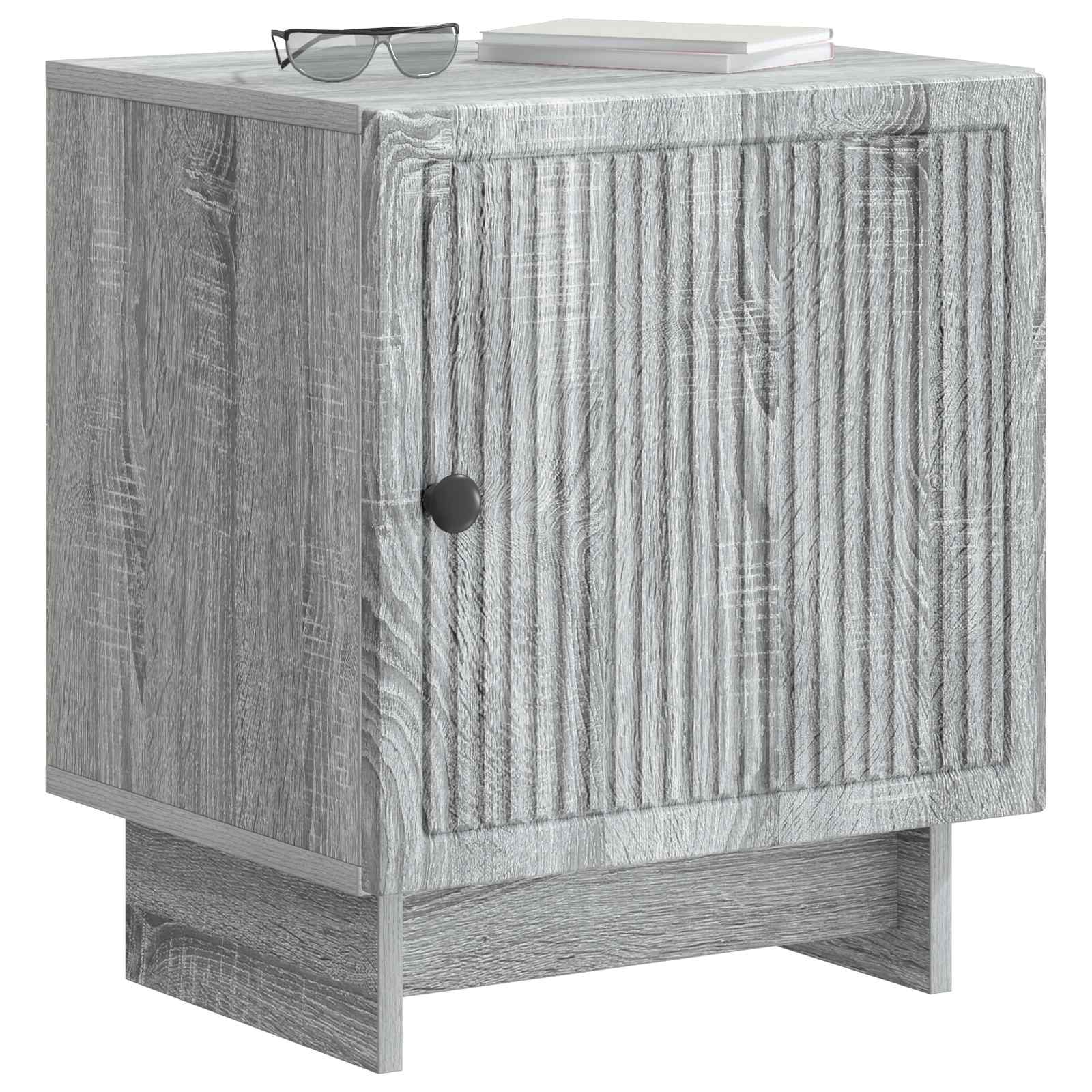 Cabinet de chevet 2 pcs Sonoma gris 43 x 34,5 x 50 cm - XIOS