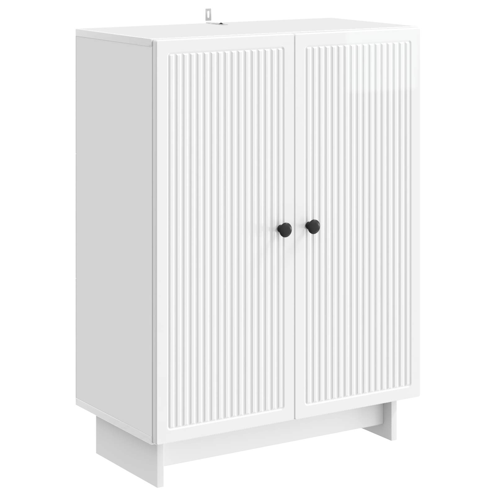 Buffet Blanc brillant 66 x 34,5 x 90 cm Bois d'ingénierie - XIOS