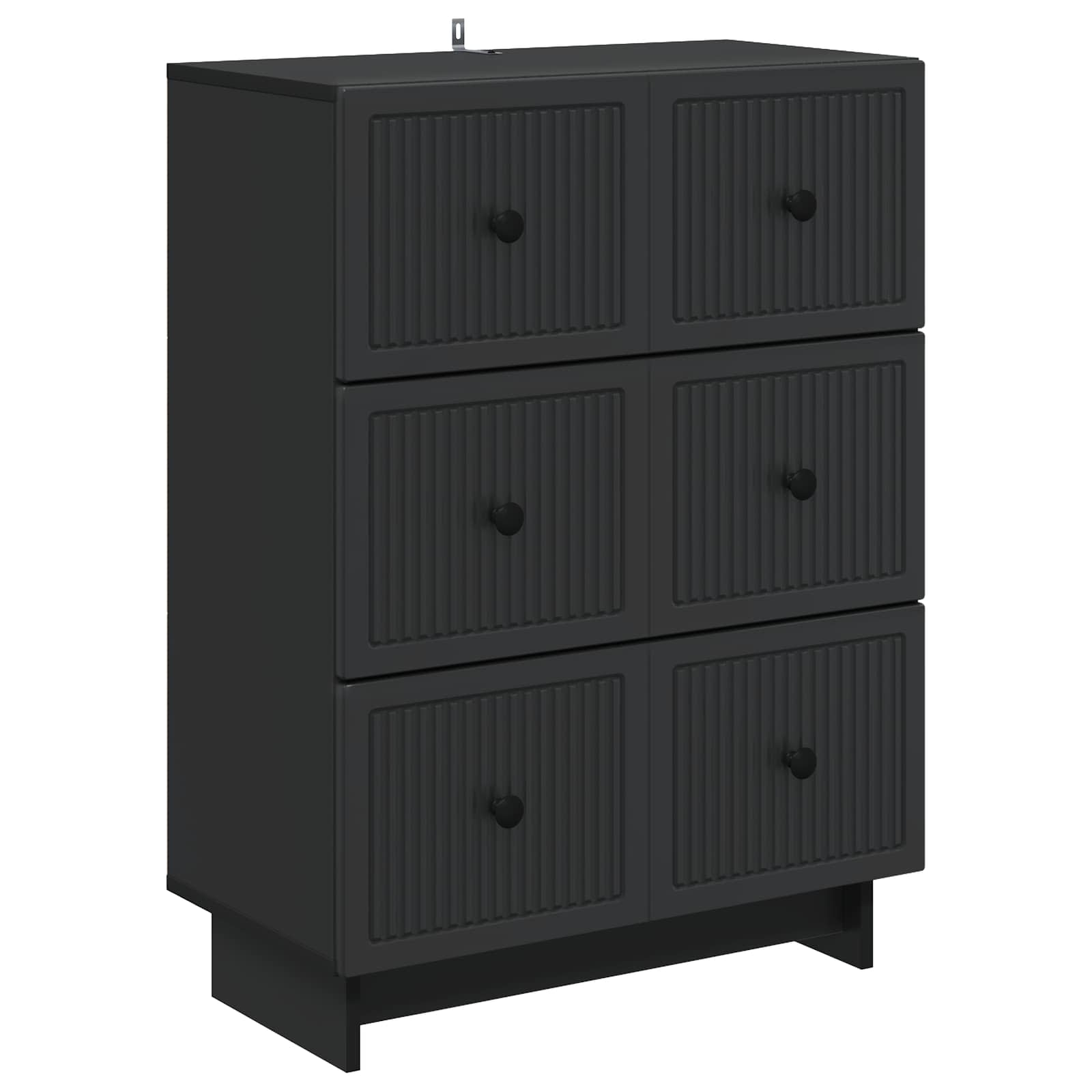 Armoire à tiroirs Noir 66 x 34,5 x 90 cm Bois d'ingénierie - XIOS