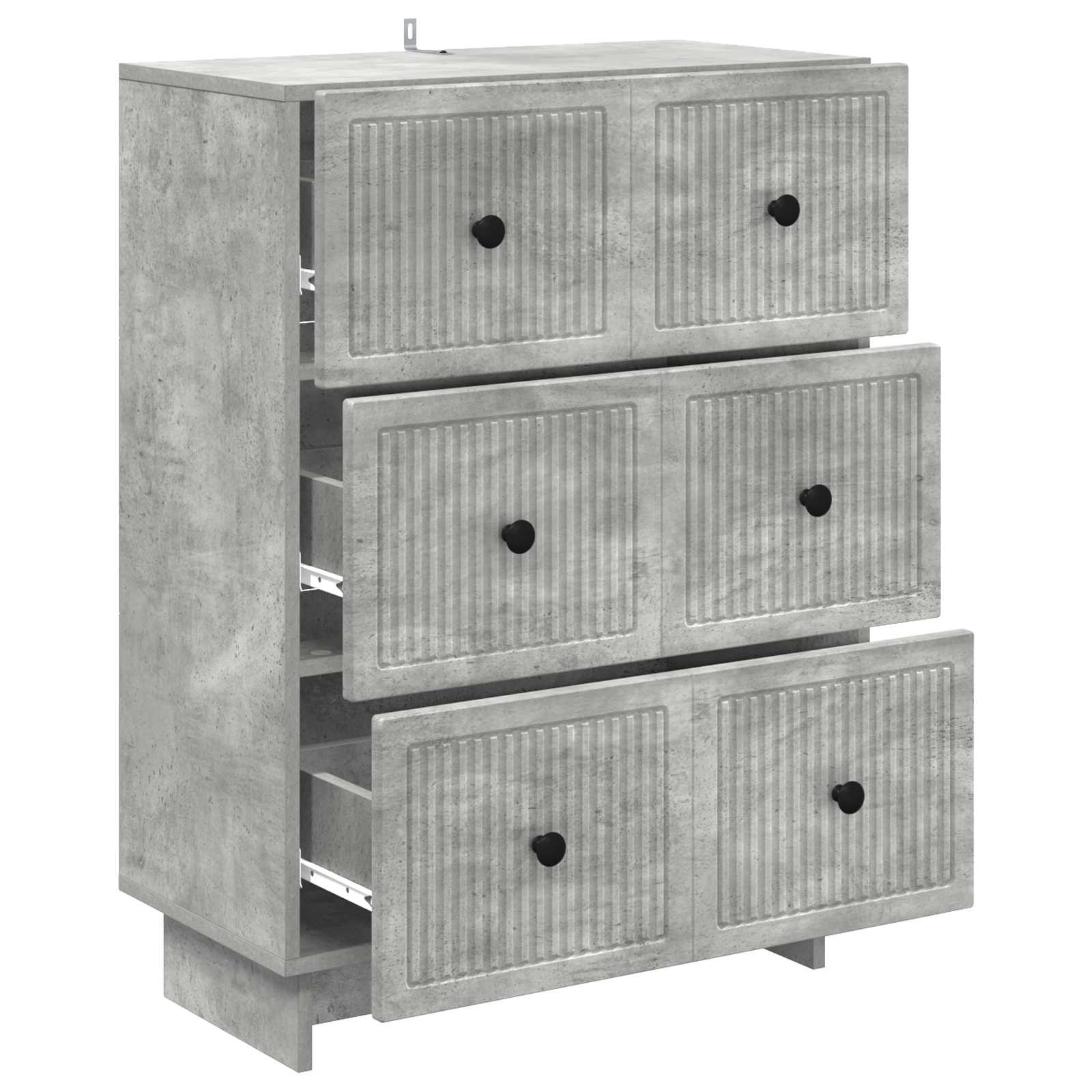 Armoire à tiroirs Gris béton 66 x 34,5 x 90 cm - XIOS