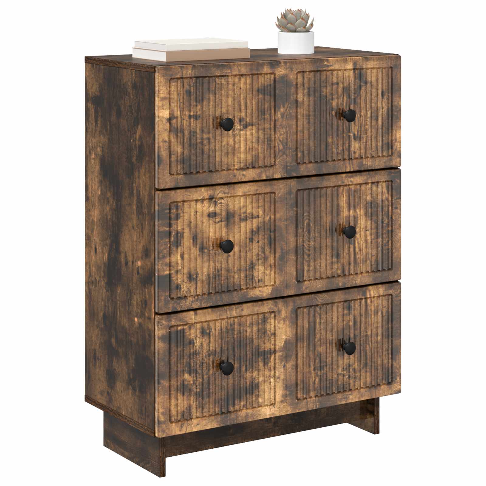 Armoire à tiroirs Chêne fumé 66 x 34,5 x 90 cm - XIOS