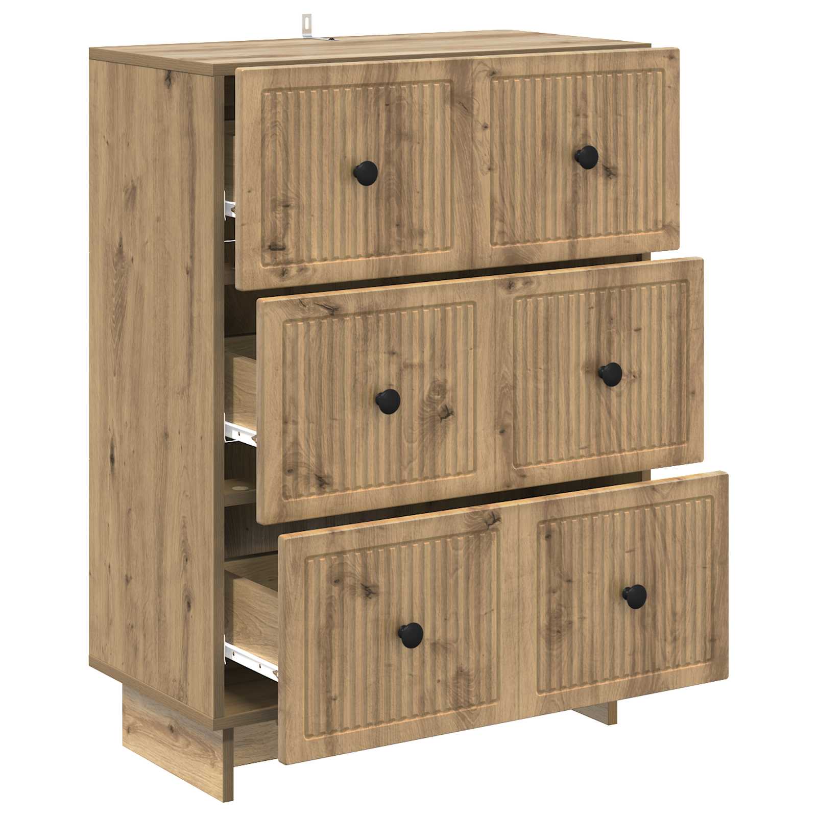 Armoire à tiroirs Chêne artisanal 66 x 34,5 x 90 cm - XIOS