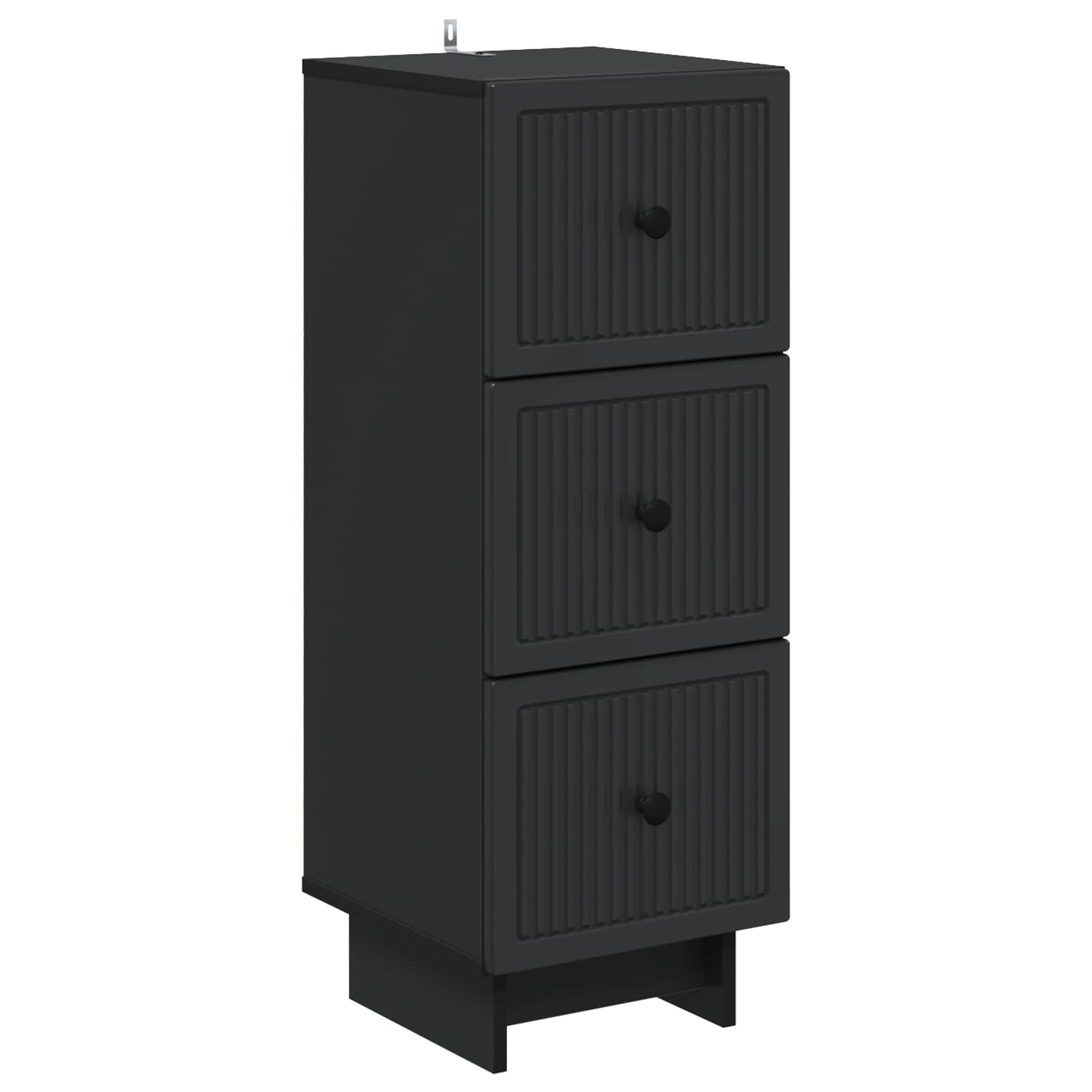 Armoire à tiroirs Noir 33 x 34,5 x 90 cm Bois d'ingénierie - XIOS